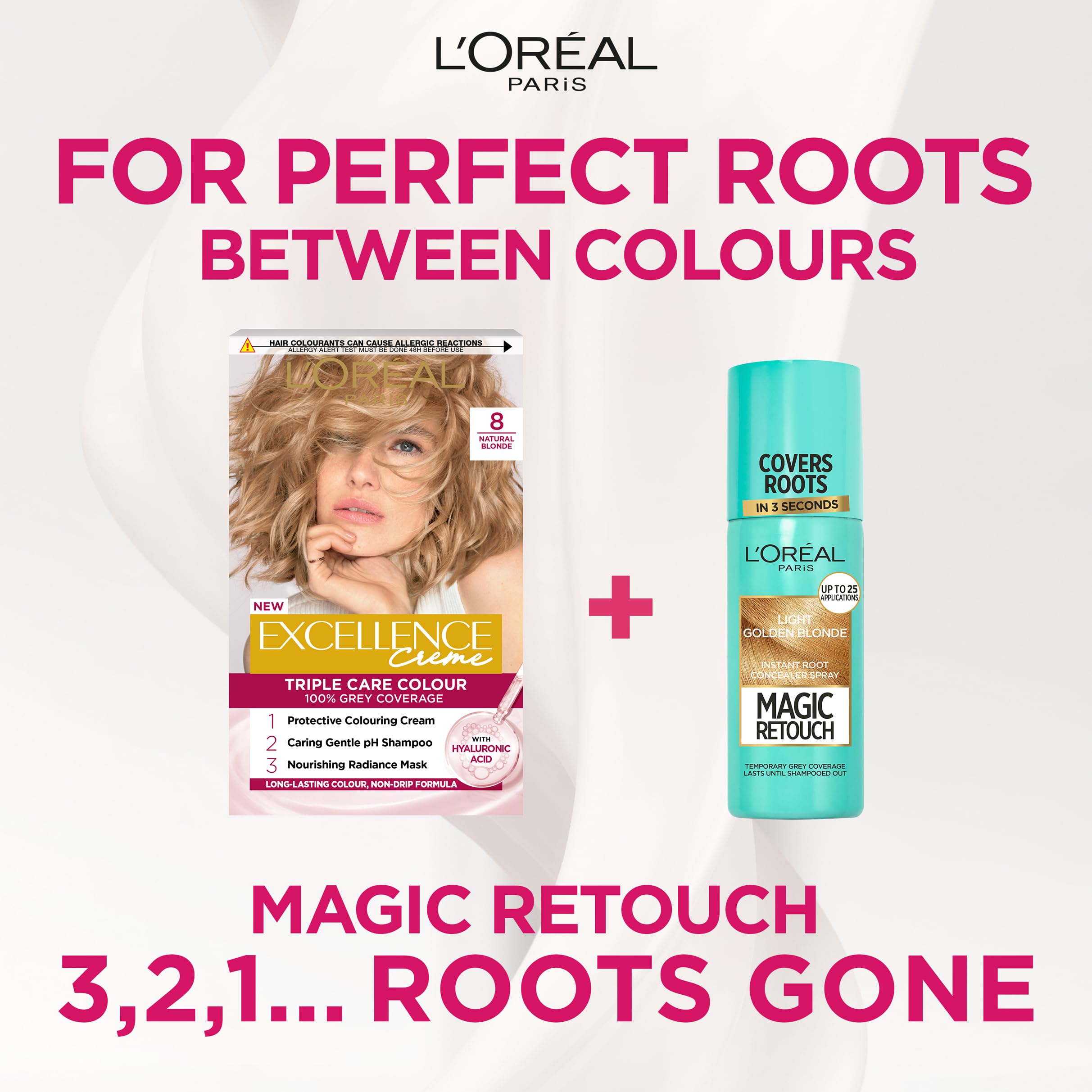 L'Oréal Excellence Crème Permanent Hair Colour 8.1 Natural Beige Blonde with Hyaluronic Acid 7