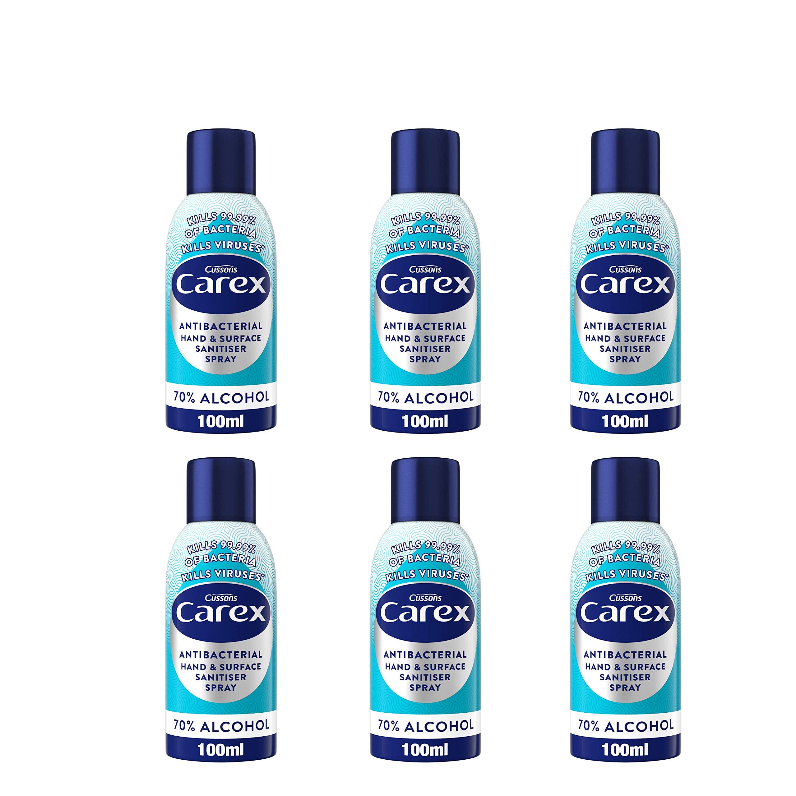 Carex Antibakterielles Original Hand- und Flächendesinfektionsspray, 70 Prozent A