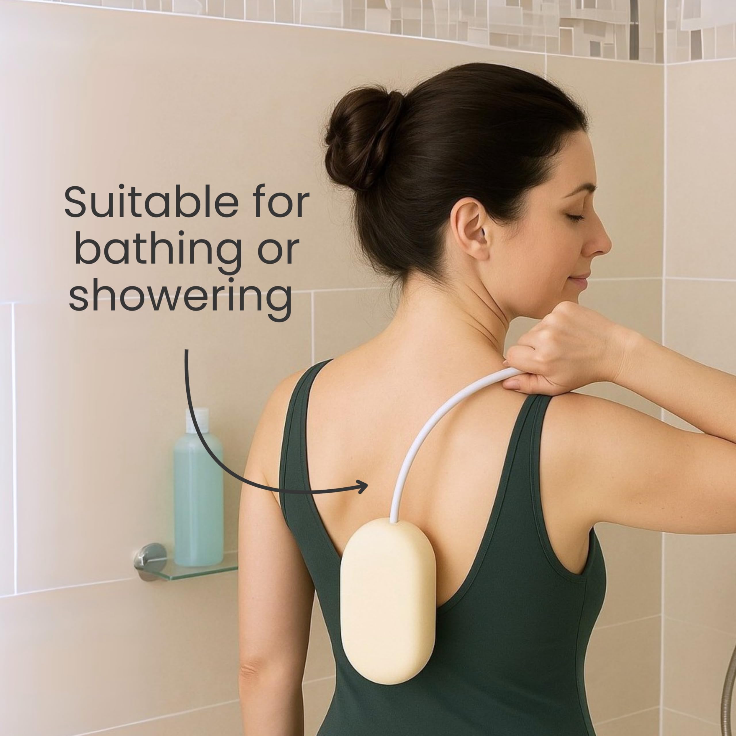 Homecraft Long Handled Bendable Shower Sponge with Flexible Handle for Mobility Assistance 5