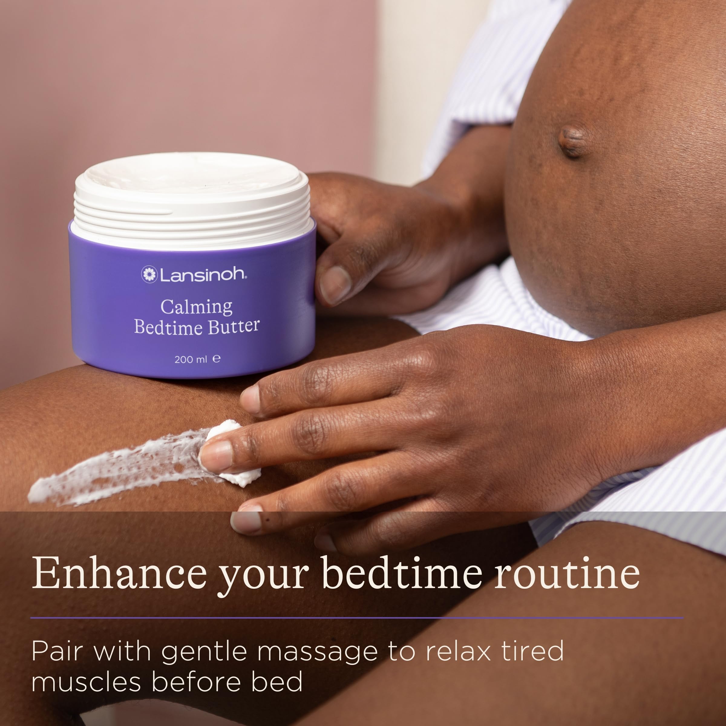 Lansinoh Calming Bedtime Magnesium Butter for Pregnancy & Postpartum - Chamomile & Lavender