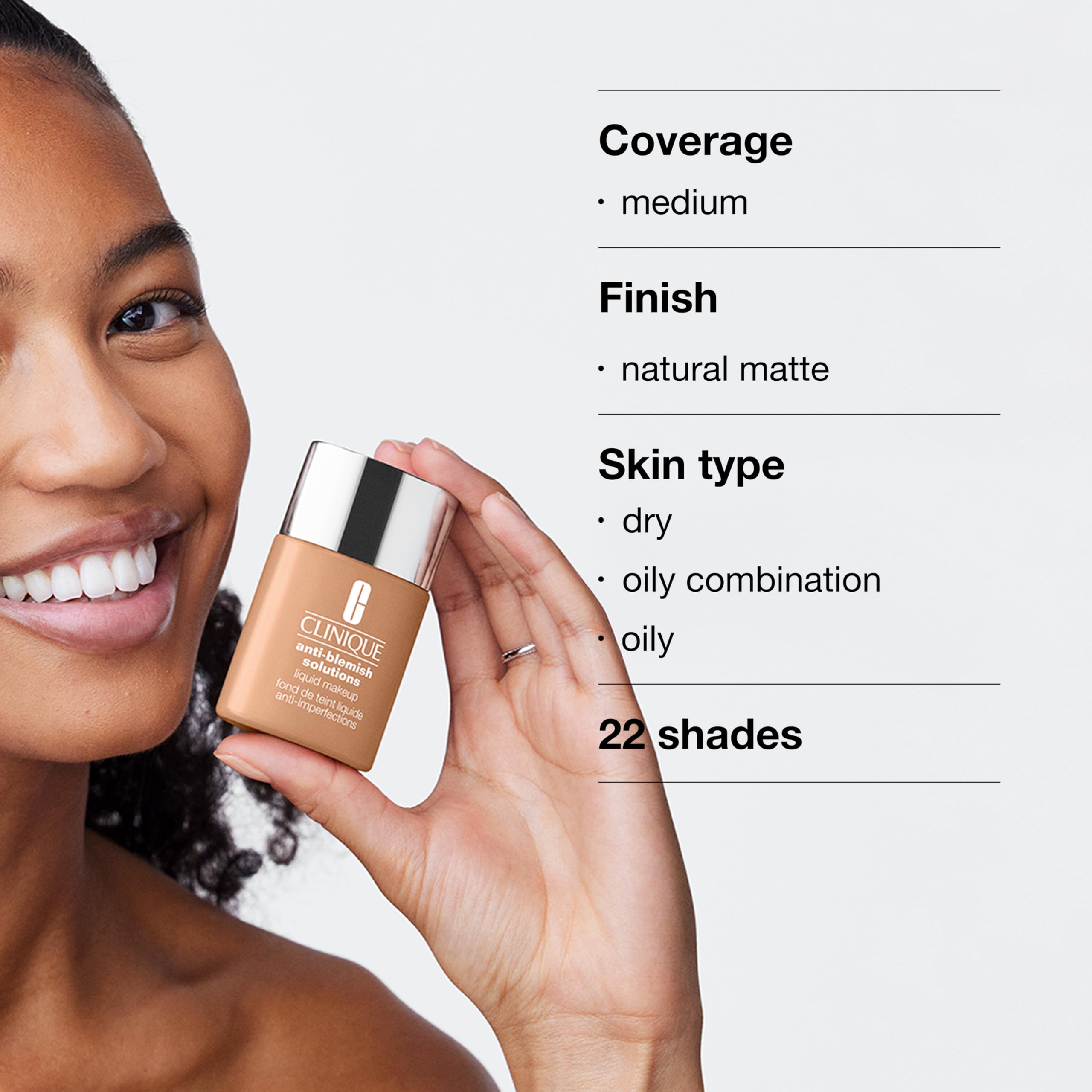 Clinique Anti-Blemish Solutions Liquid Foundation Makeup with Salicylic Acid 5