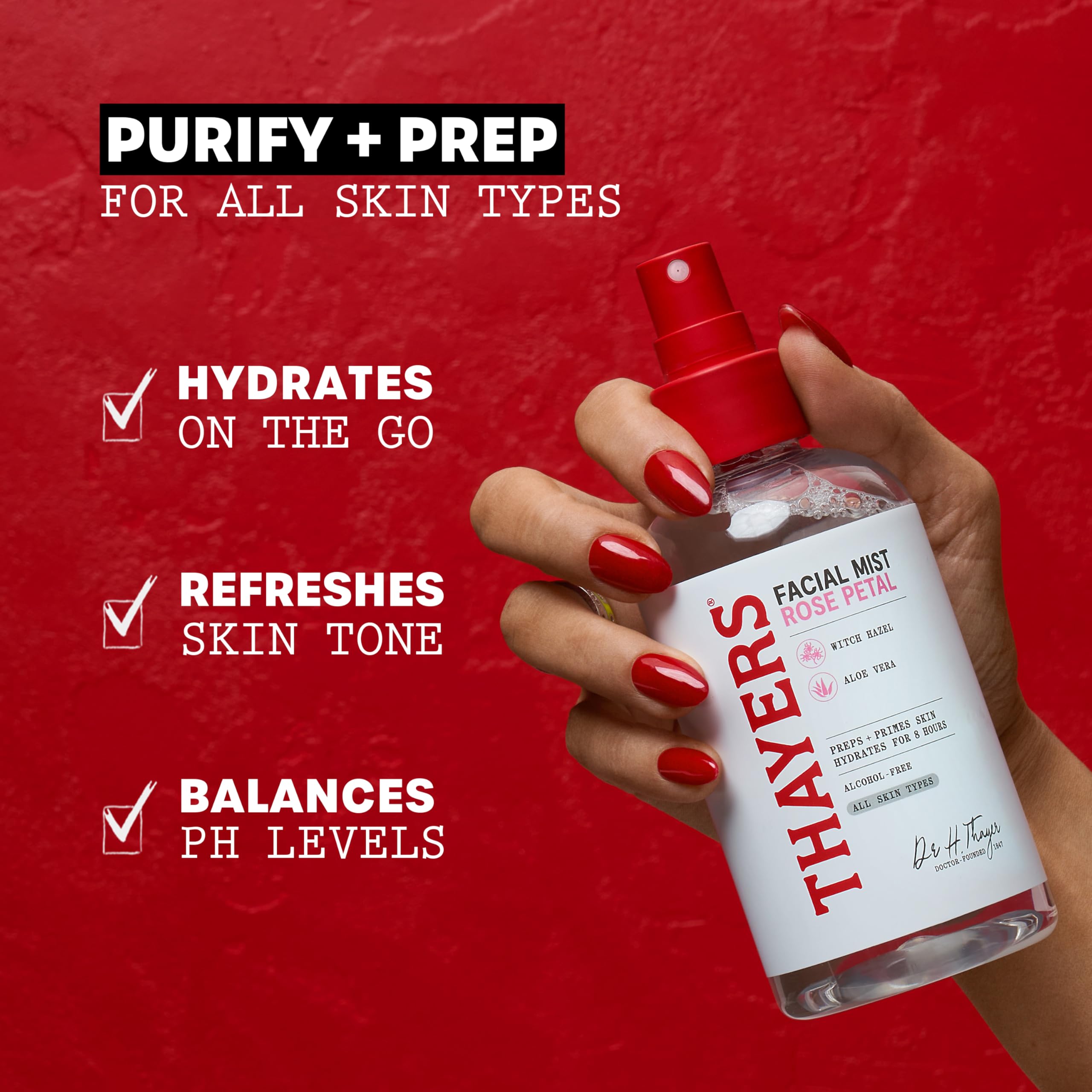 Thayers Witch Hazel Gentle Facial Mist Rose Petal Toner Lotion with Organic Aloe Vera 3