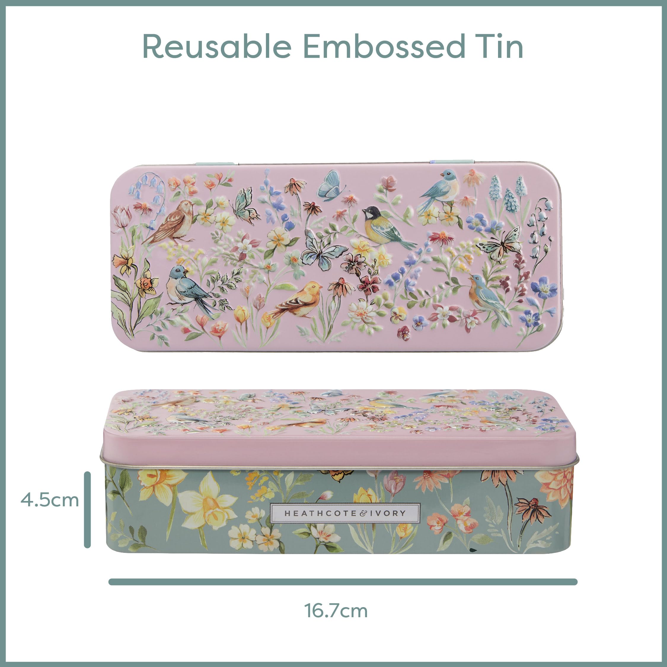 Heathcote & Ivory Flower of Focus Vegan Hand Cream with Shea Butter 100ml Tin 5