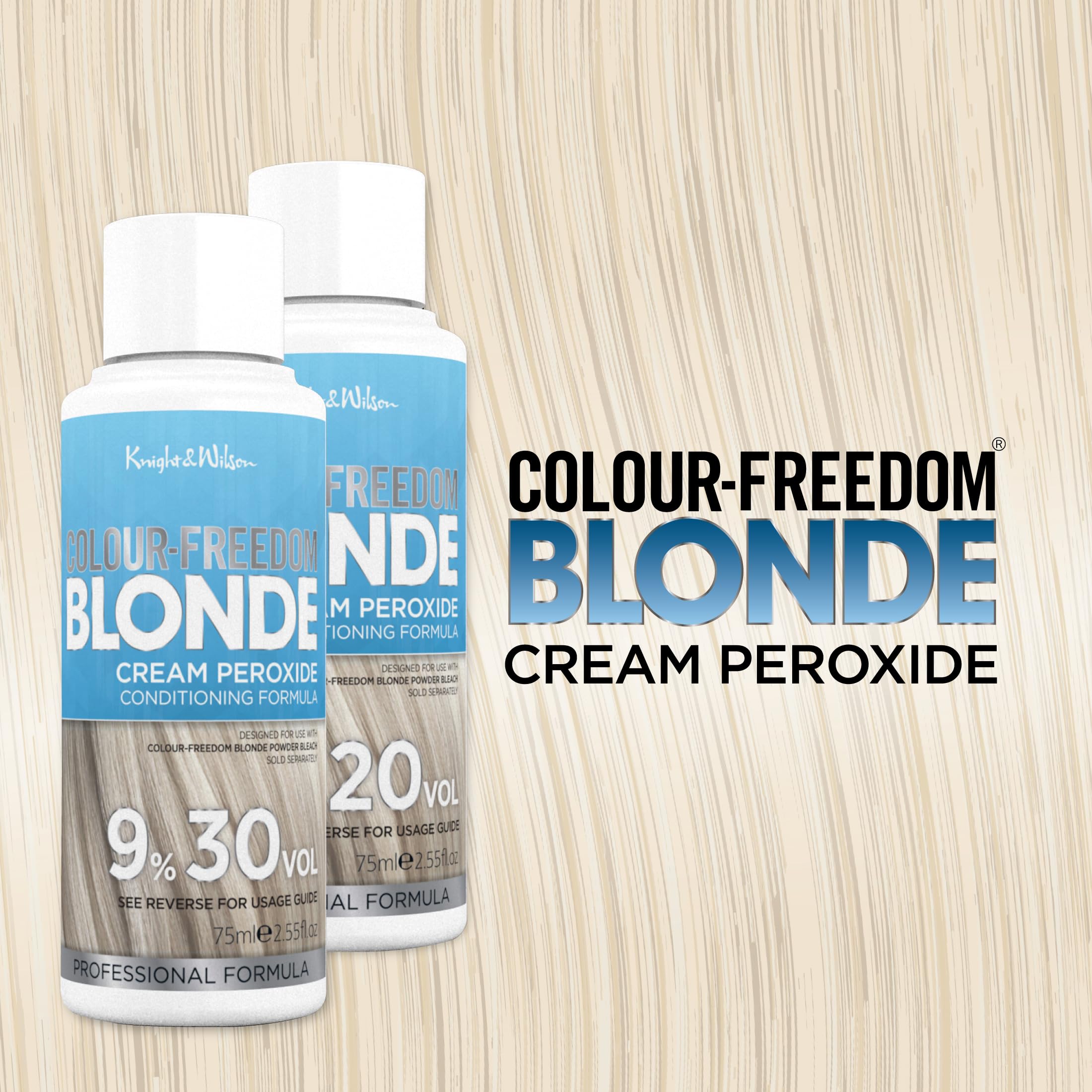 Knight & Wilson Colour Freedom Blonde Developer 9% 30 VOL. Permanent Lightening Cream Peroxide 7
