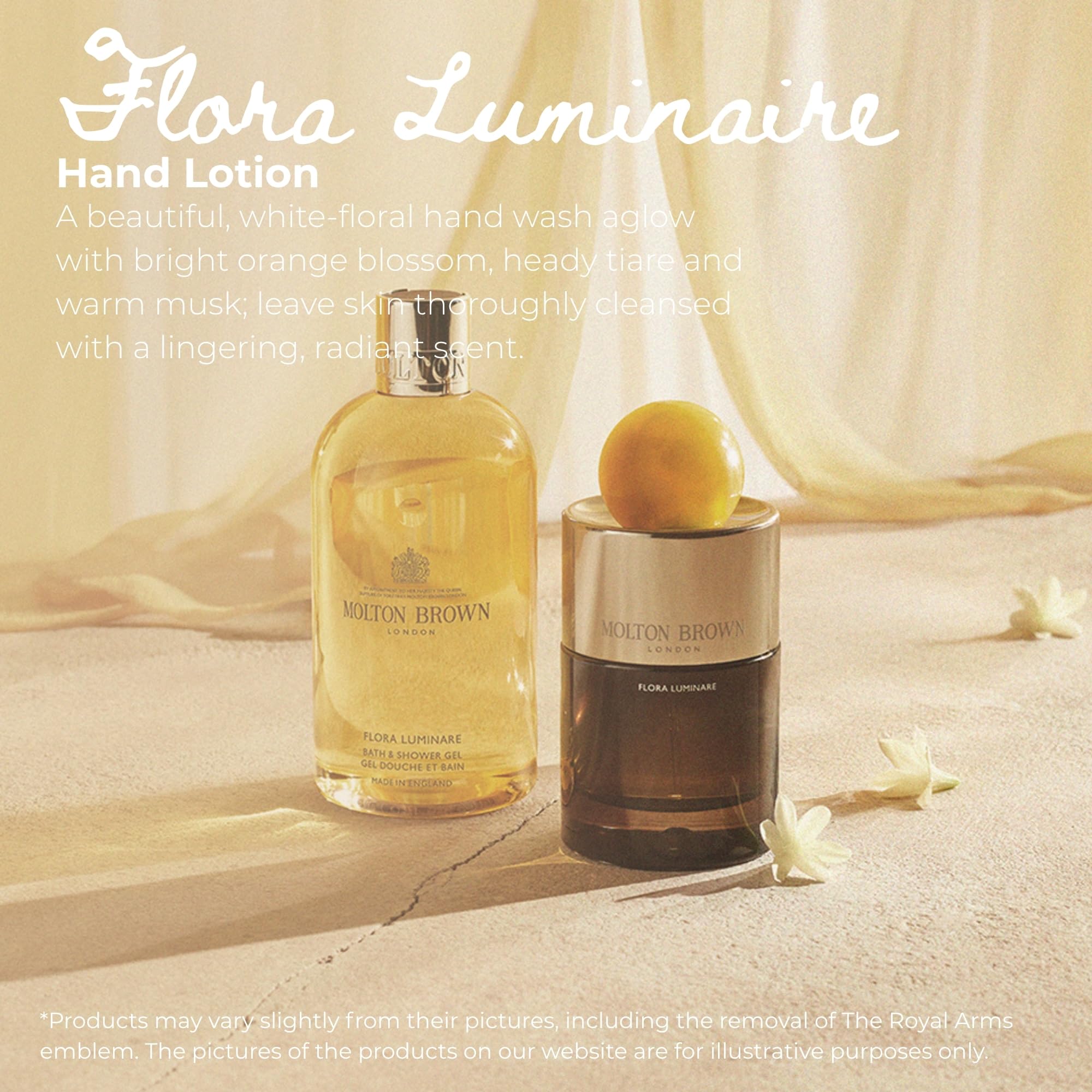 Molton Brown Flora Luminare Hand Lotion 300 ml with Tiare and Orange Blossom