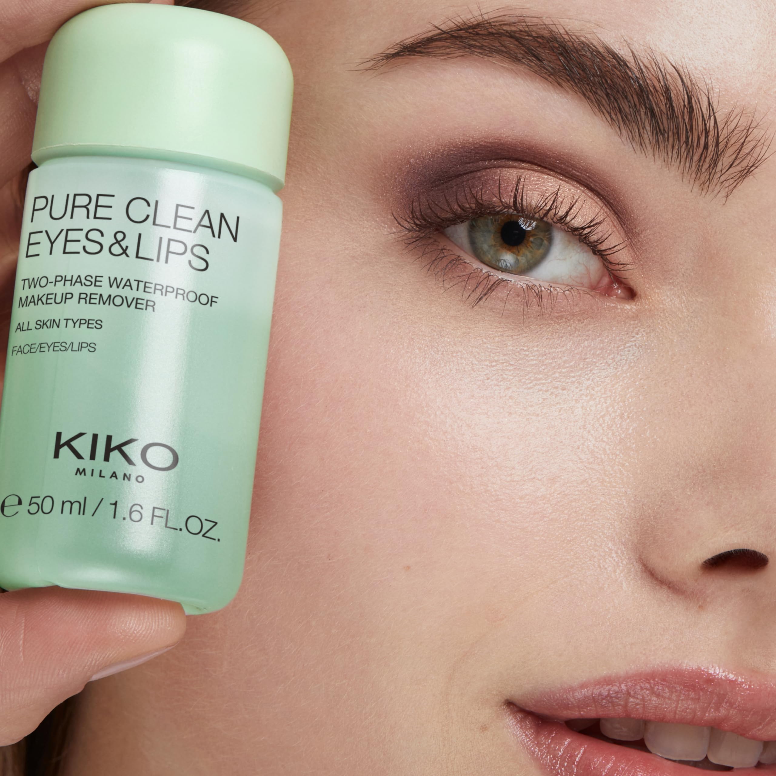 KIKO Milano Pure Clean Eyes & Lips Mini Two-Phase Make-Up Remover with Hyaluronic Acid 5