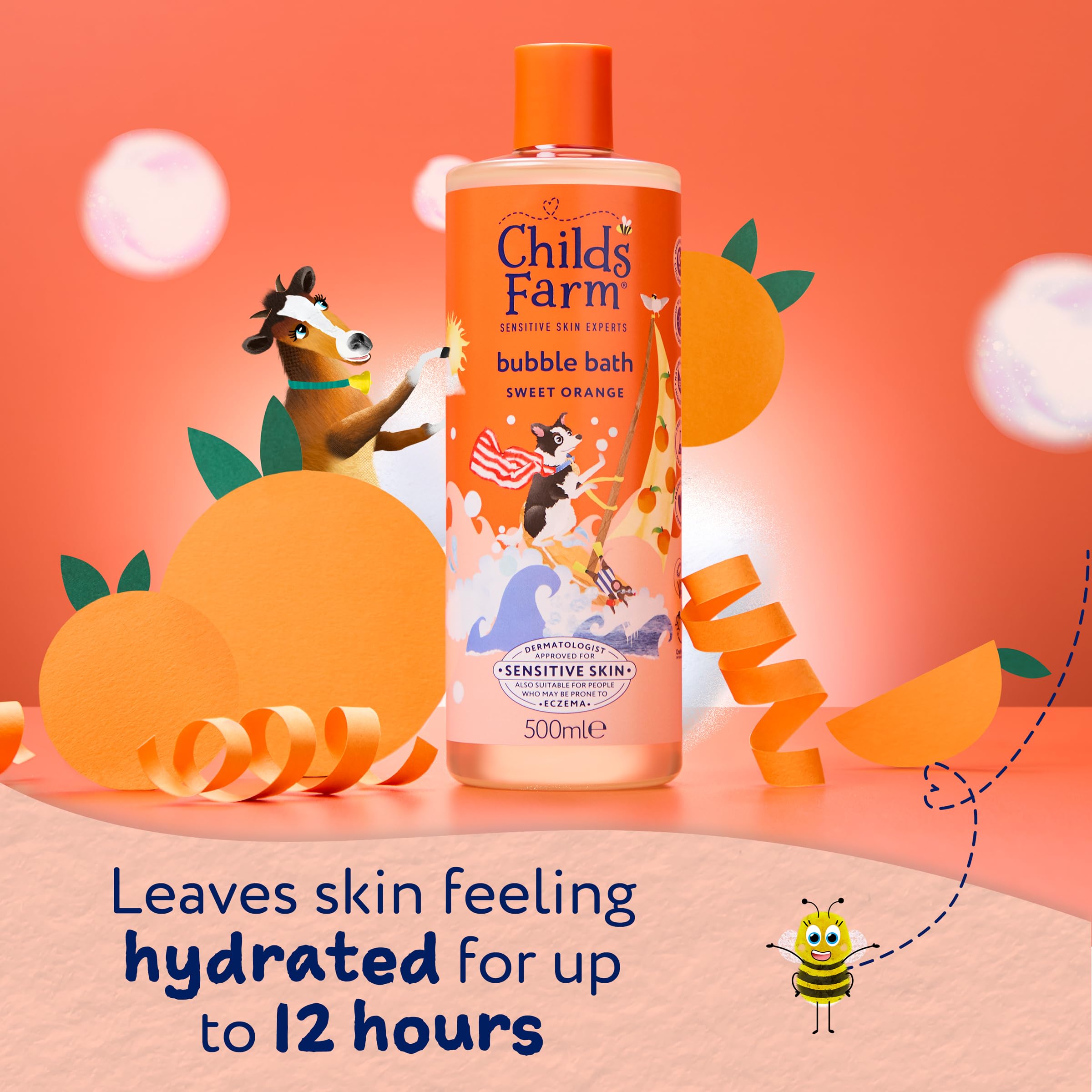 Childs Farm Kids Bubble Bath, Sweet Orange | Gentle & Hydrating for Sensitive Skin 5