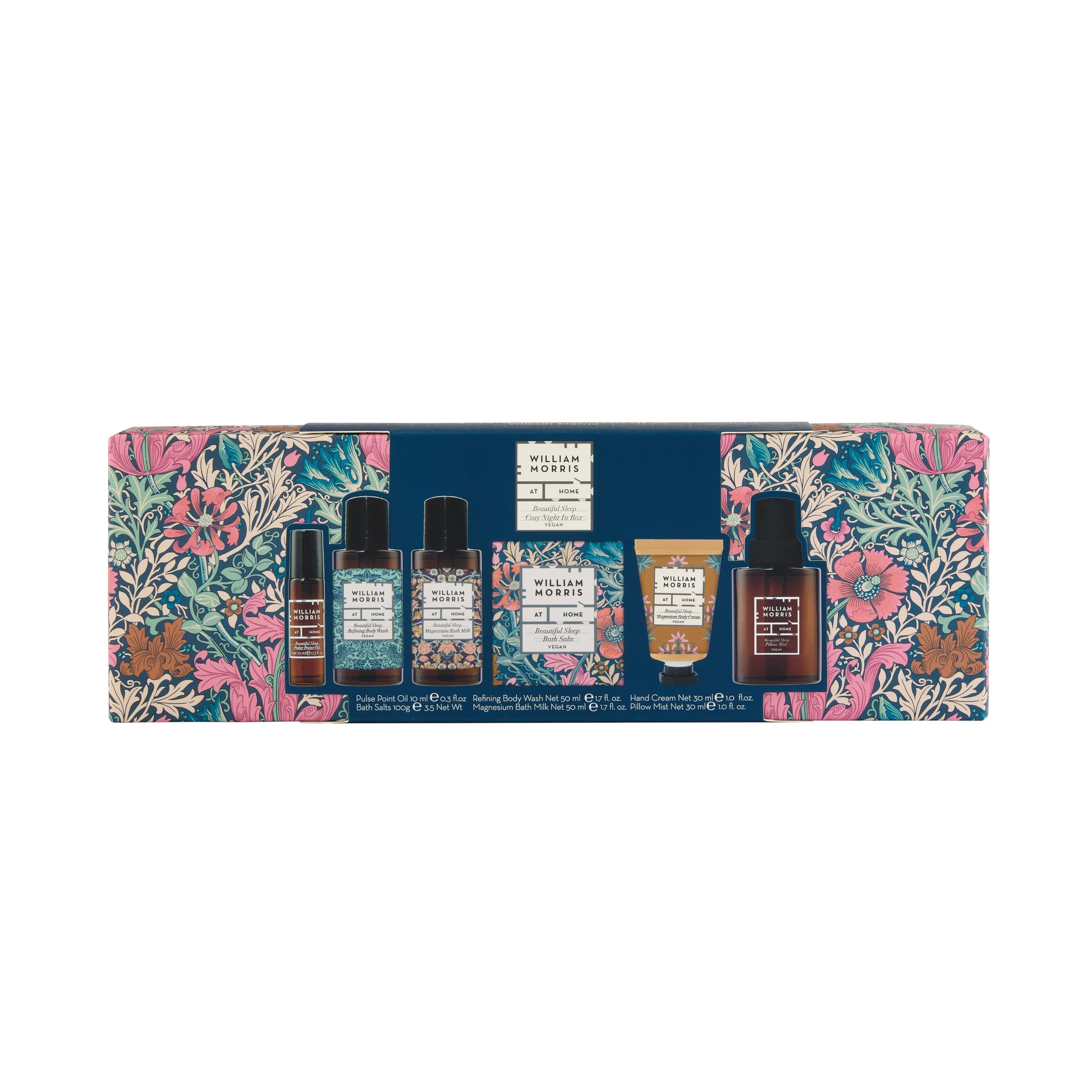 WILLIAM MORRIS AT HOME Beautiful Sleep Body Wash, Bath Salts & Milk Gift Set