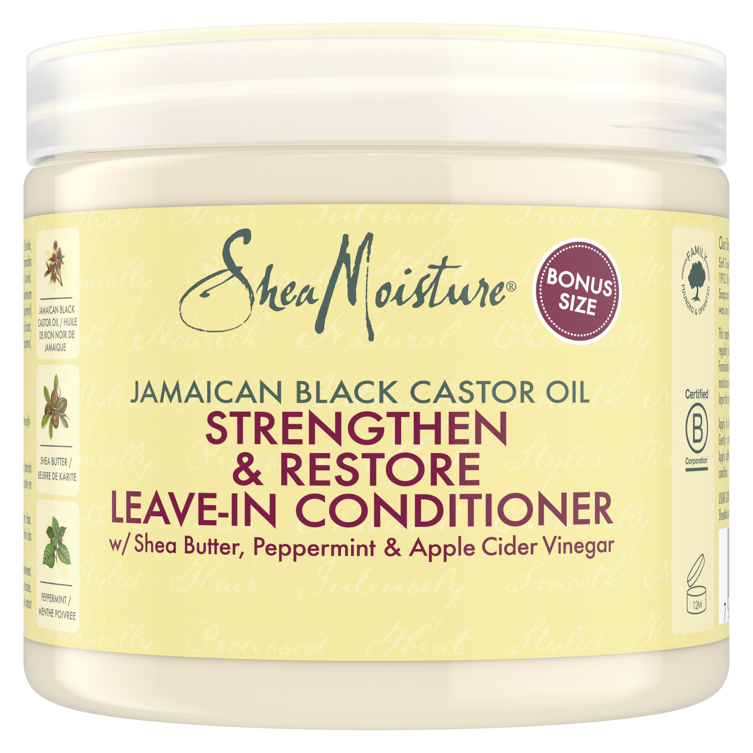 SHEA MOISTURE Jamaican Black Castor Oil Strengthen & Restore Leave-In Conditioner