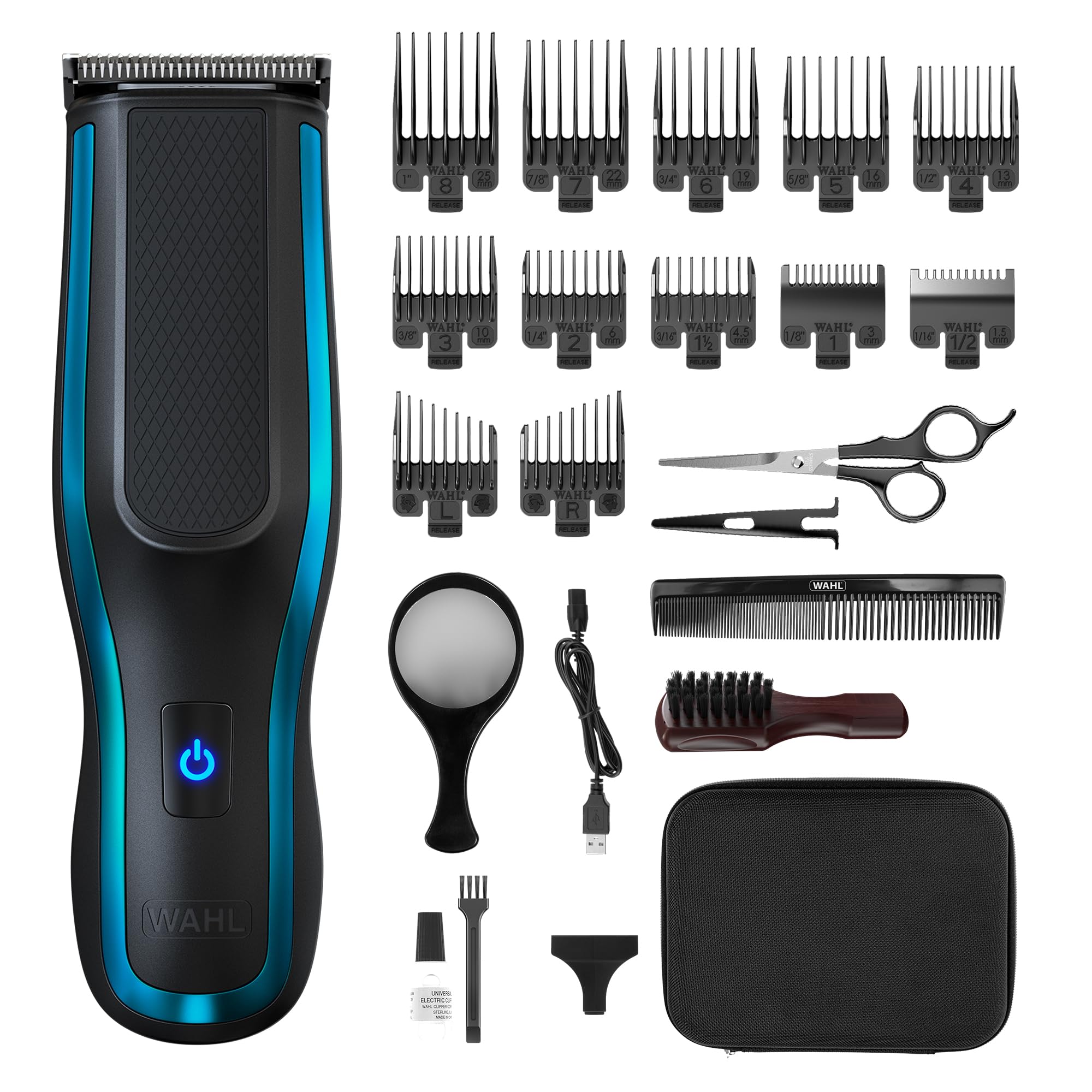 Wahl Self-Clip 360 Cordless Hair Clipper Kit with 10 Attachment Combs