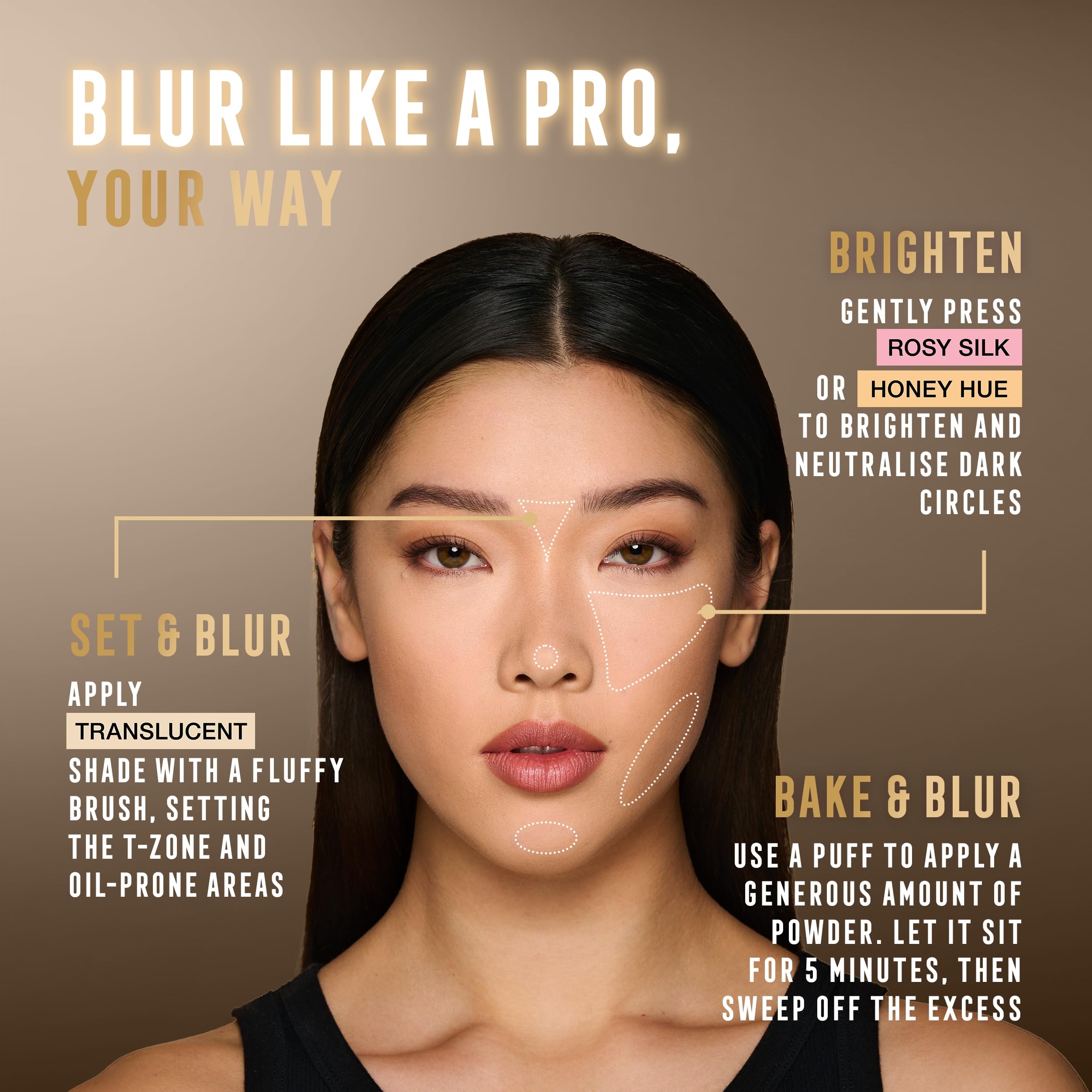 Max Factor Facefinity Pro Blur Longwear Setting Powder, 002 Honey Hue, 10.5g 5