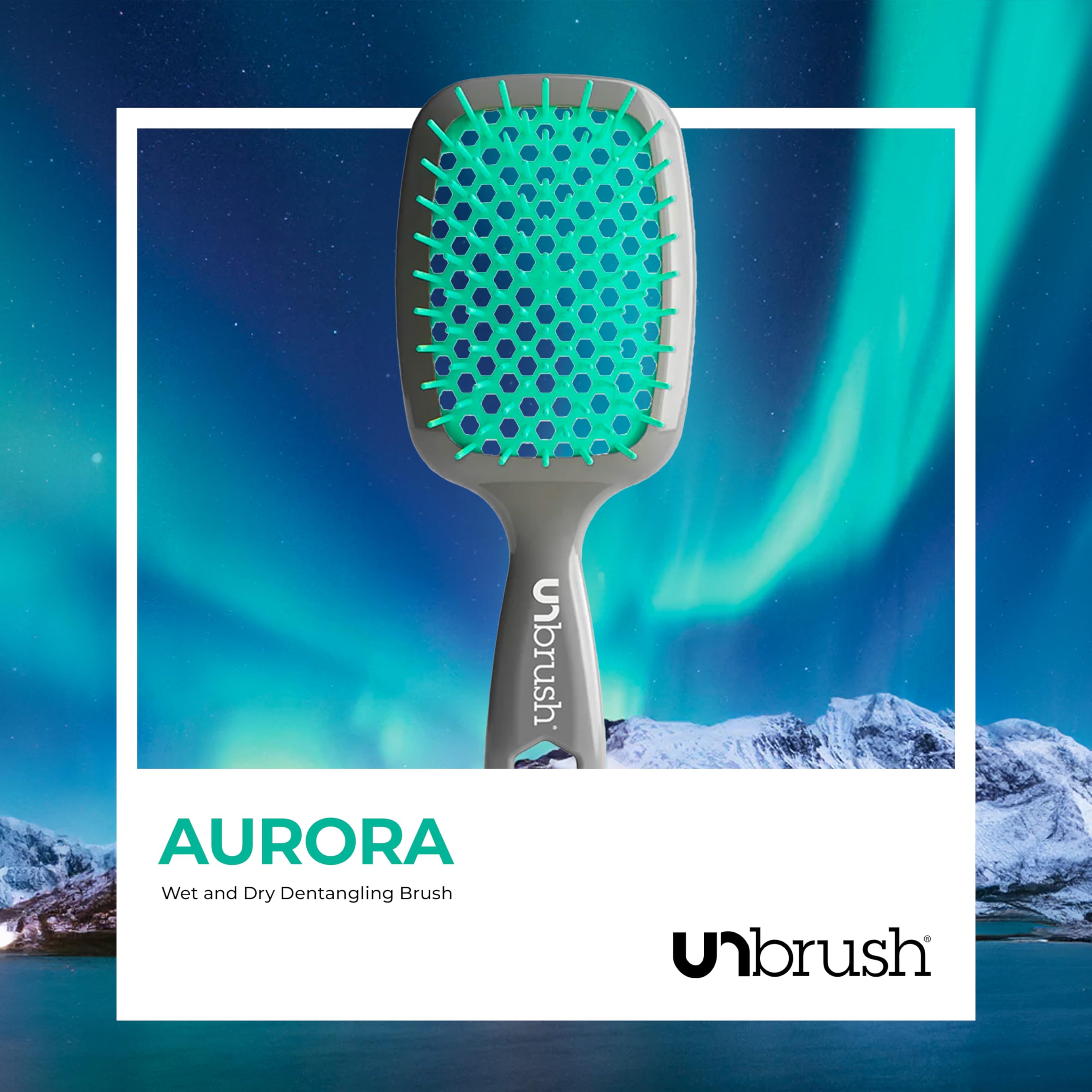 FHI Heat UNbrush Wet & Dry Vented Detangling Hair Brush - Aurora 7