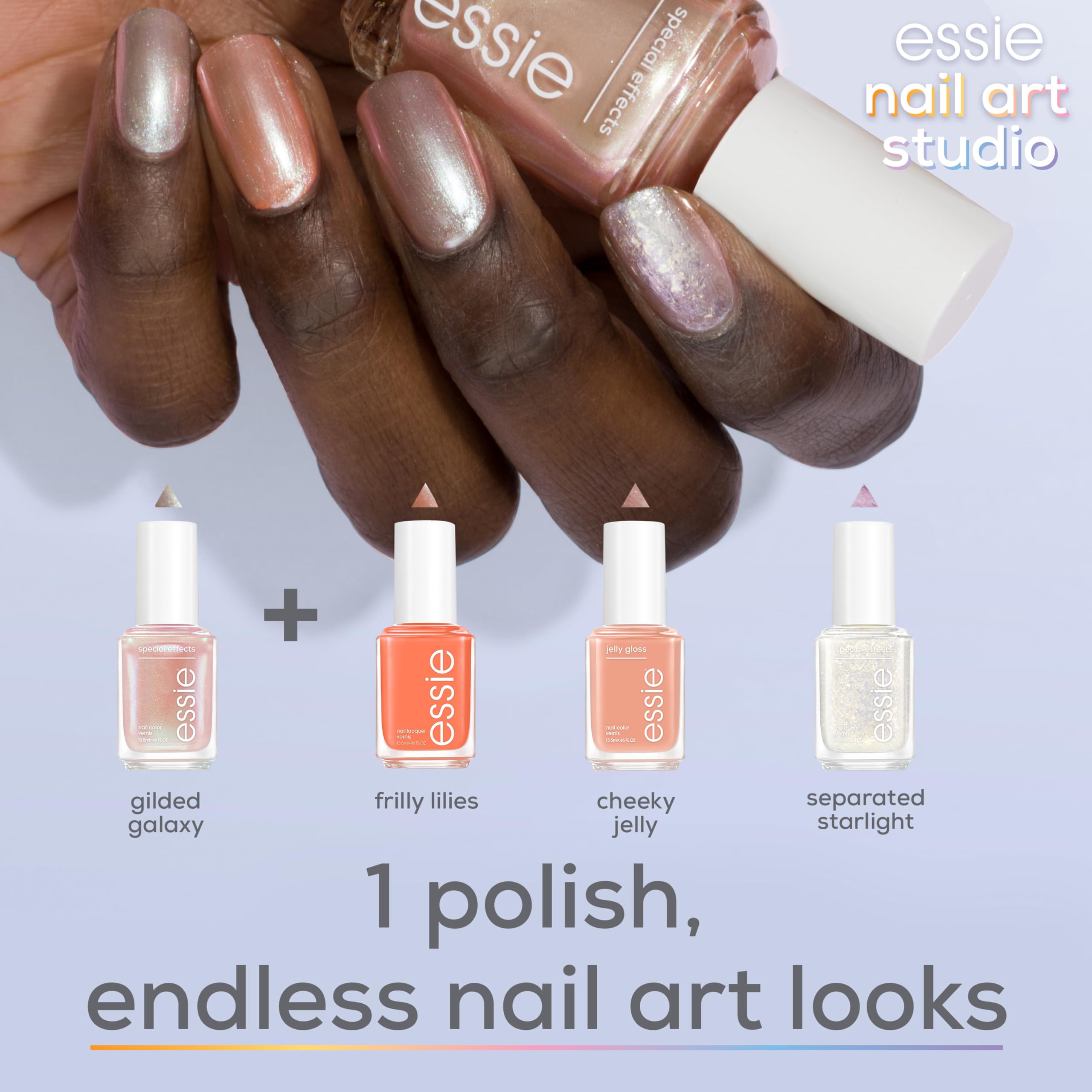 Essie Astral Aura Special Effects Nail Polish Topcoat, Vegan Formula, Light Reflecting Finishes 5