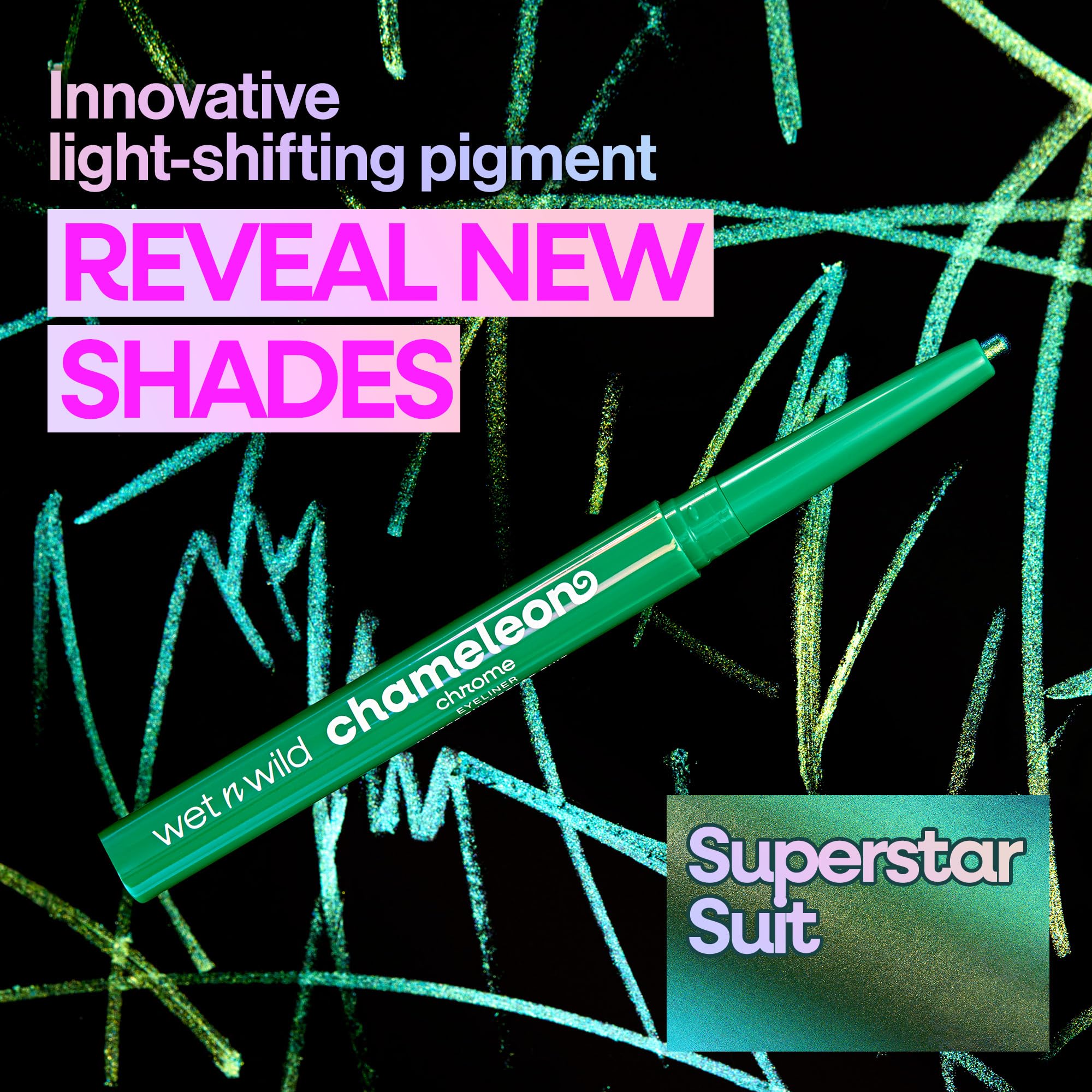 Wet n Wild Chameleon Chrome Retractable Waterproof Eyeliner - Light-Reflecting 4