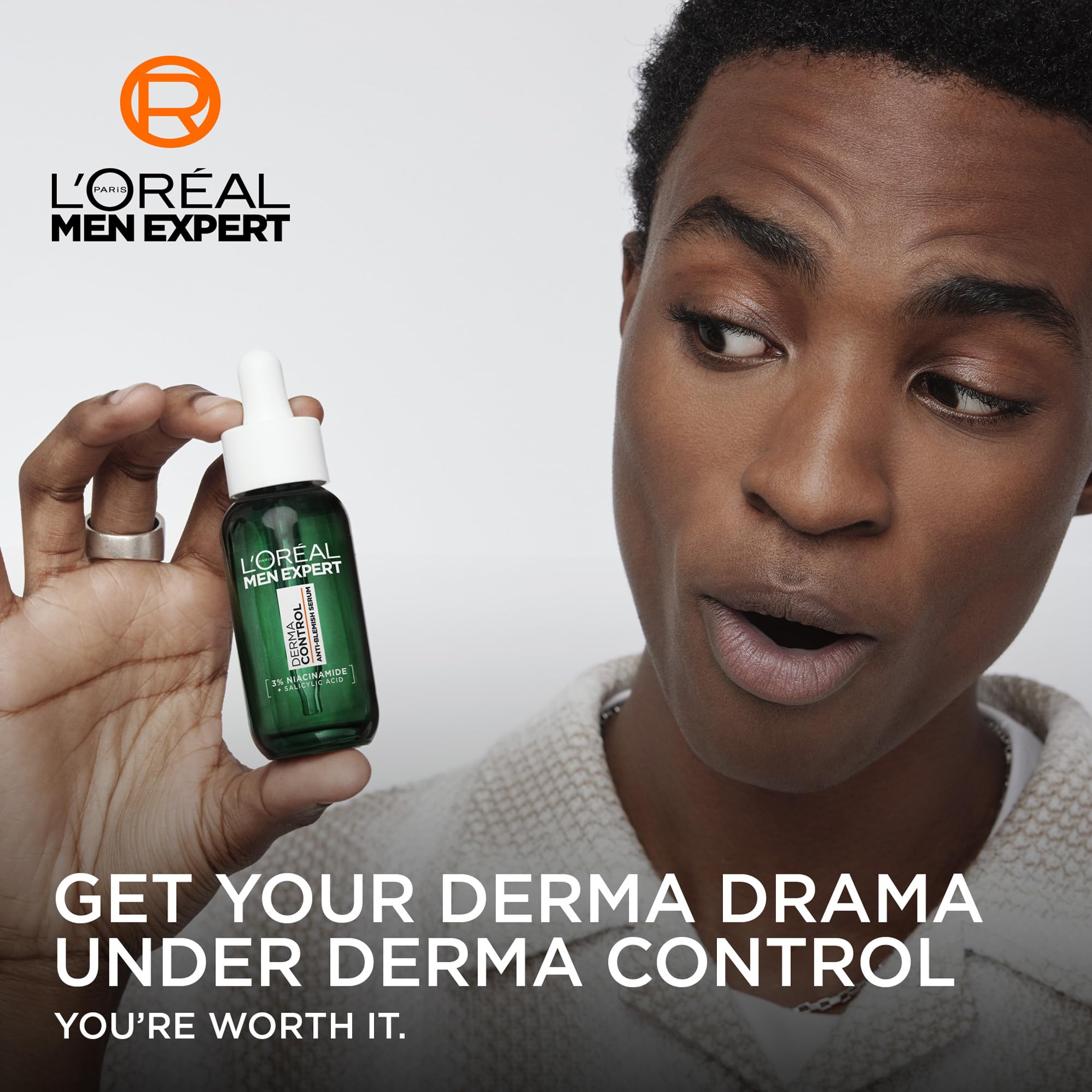 L'Oréal Men Expert Derma Control Anti-Blemish Serum with 3% Niacinamide & Salicylic Acid