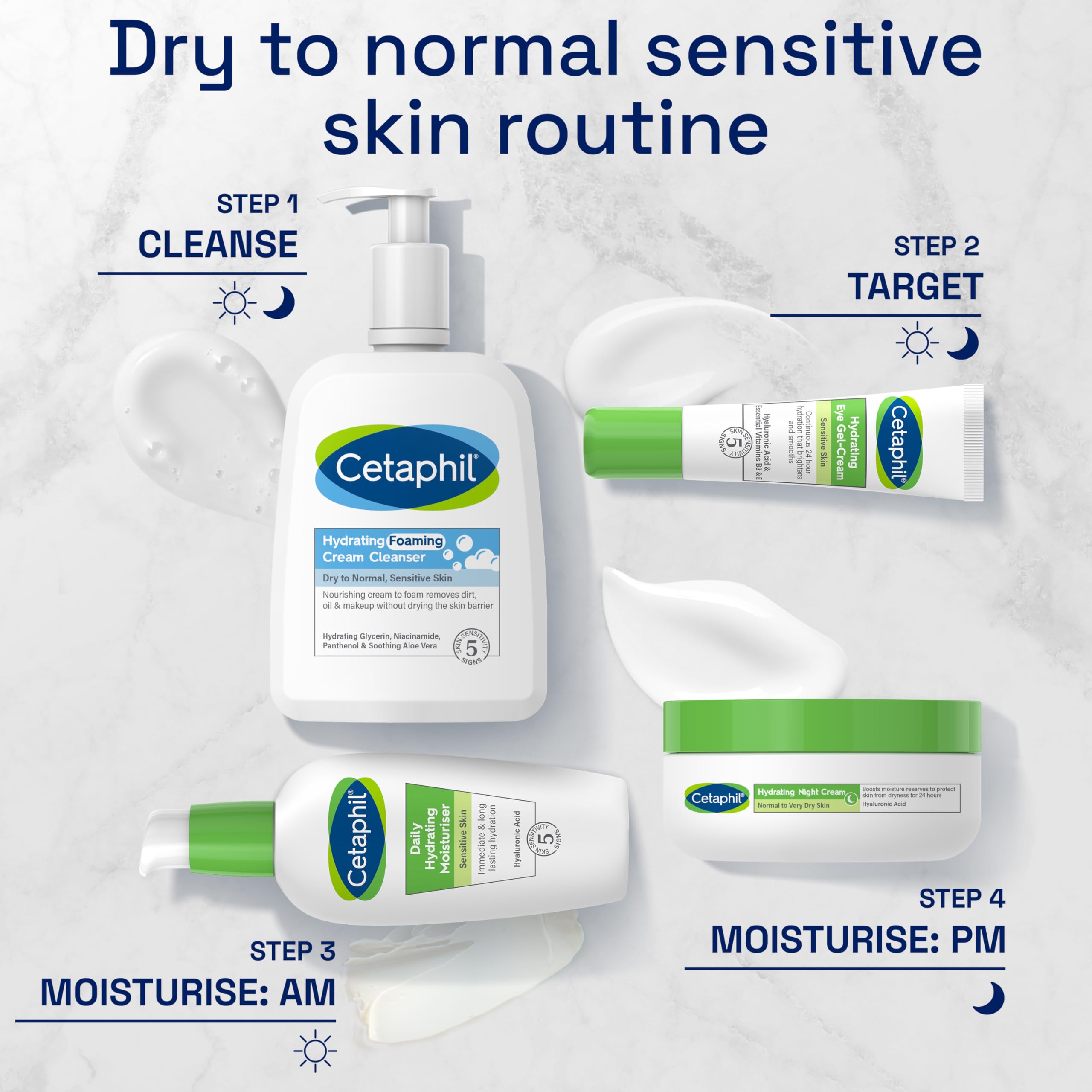 Cetaphil Hydrating Foaming Cream Cleanser and Makeup Remover, 236ml 6