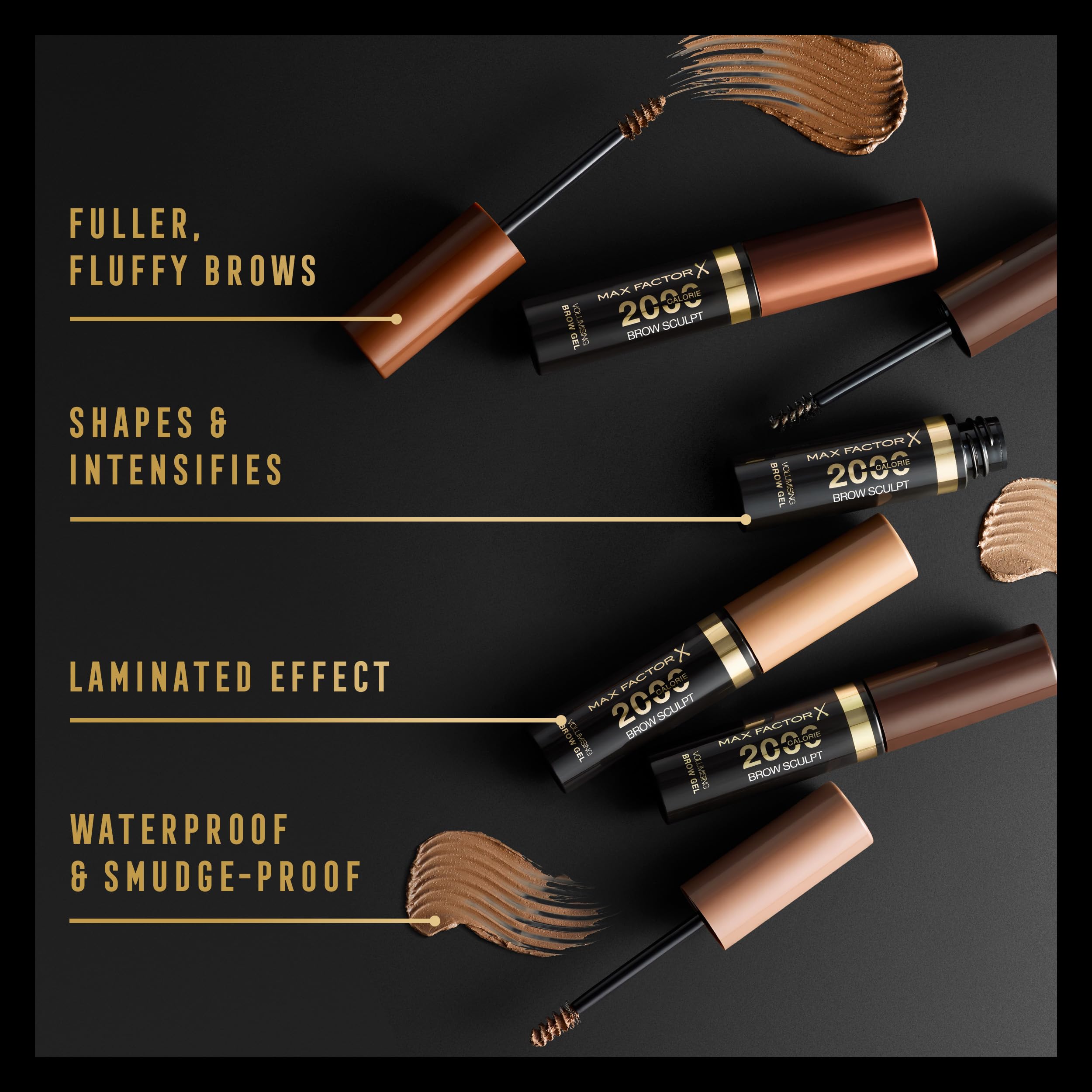 Max Factor 2000 Kalorien Volumising Brow Sculpt Gel, langanhaltend, voluminös &amp; 7