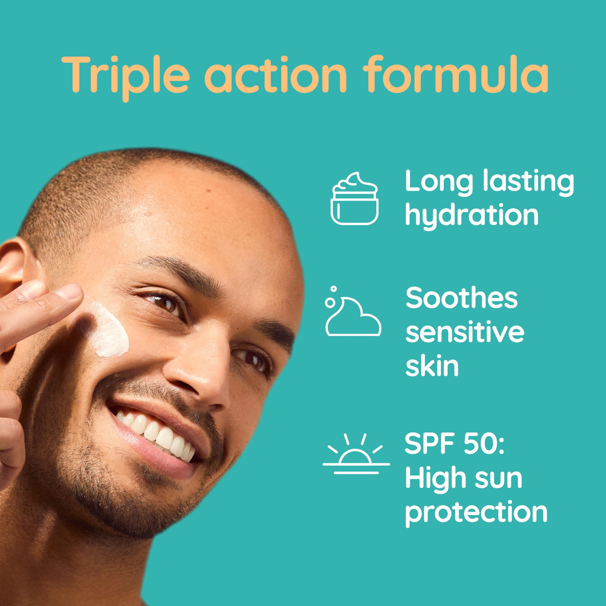 Aveeno Face CALM+RESTORE Feuchtigkeitslotion LSF 50 (1 x 50 ml), leichte