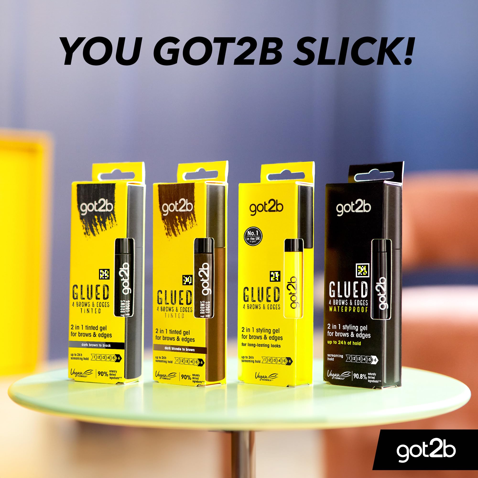 got2b Glued 4 Brows & Edges Tinted Gel 2 in 1, Buildable Colour, Dark Blonde to Brown, 16ml 5