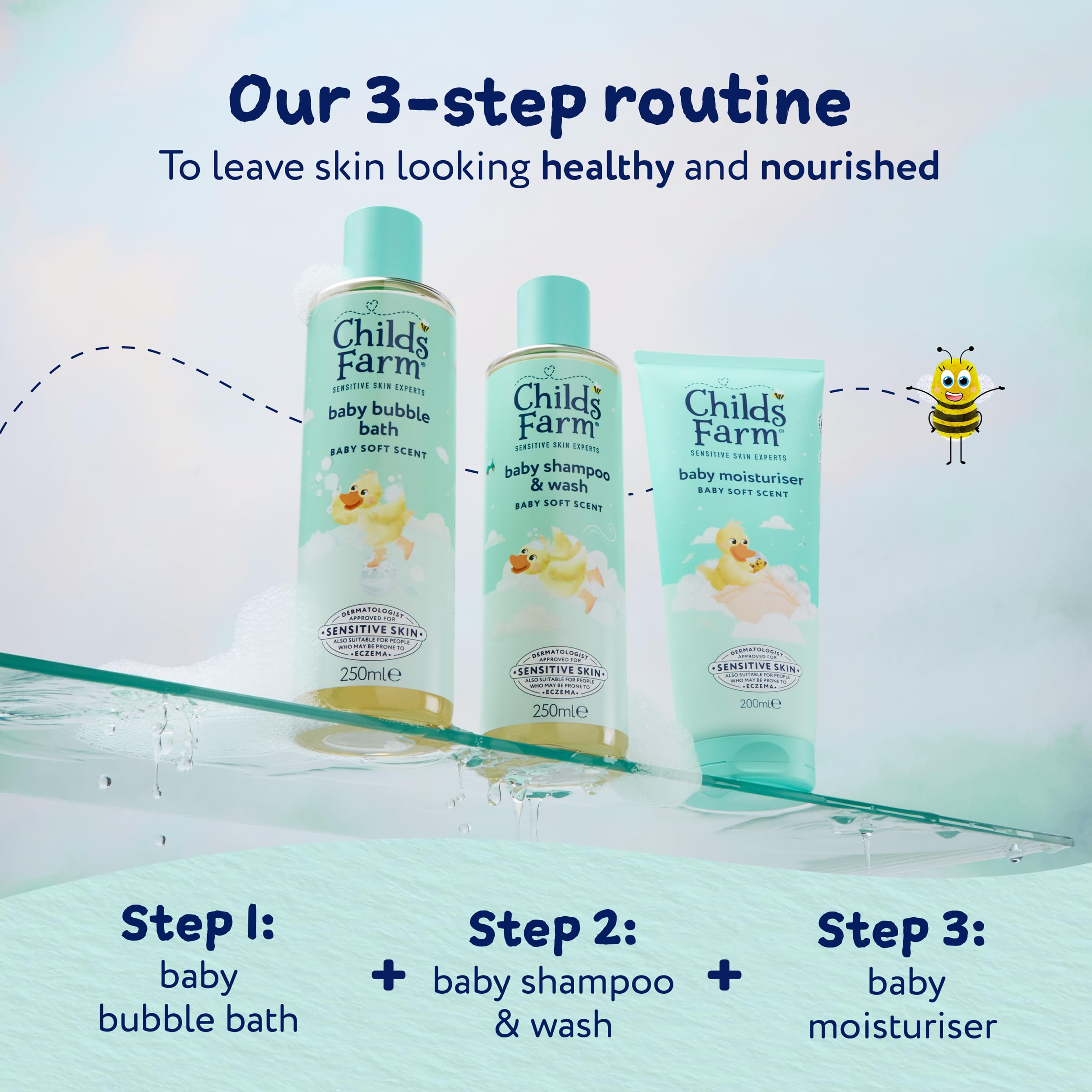 Childs Farm Baby Feuchtigkeitscreme, Babyweicher Duft | Feuchtigkeitsspendend &amp; Hydratisierend | 6