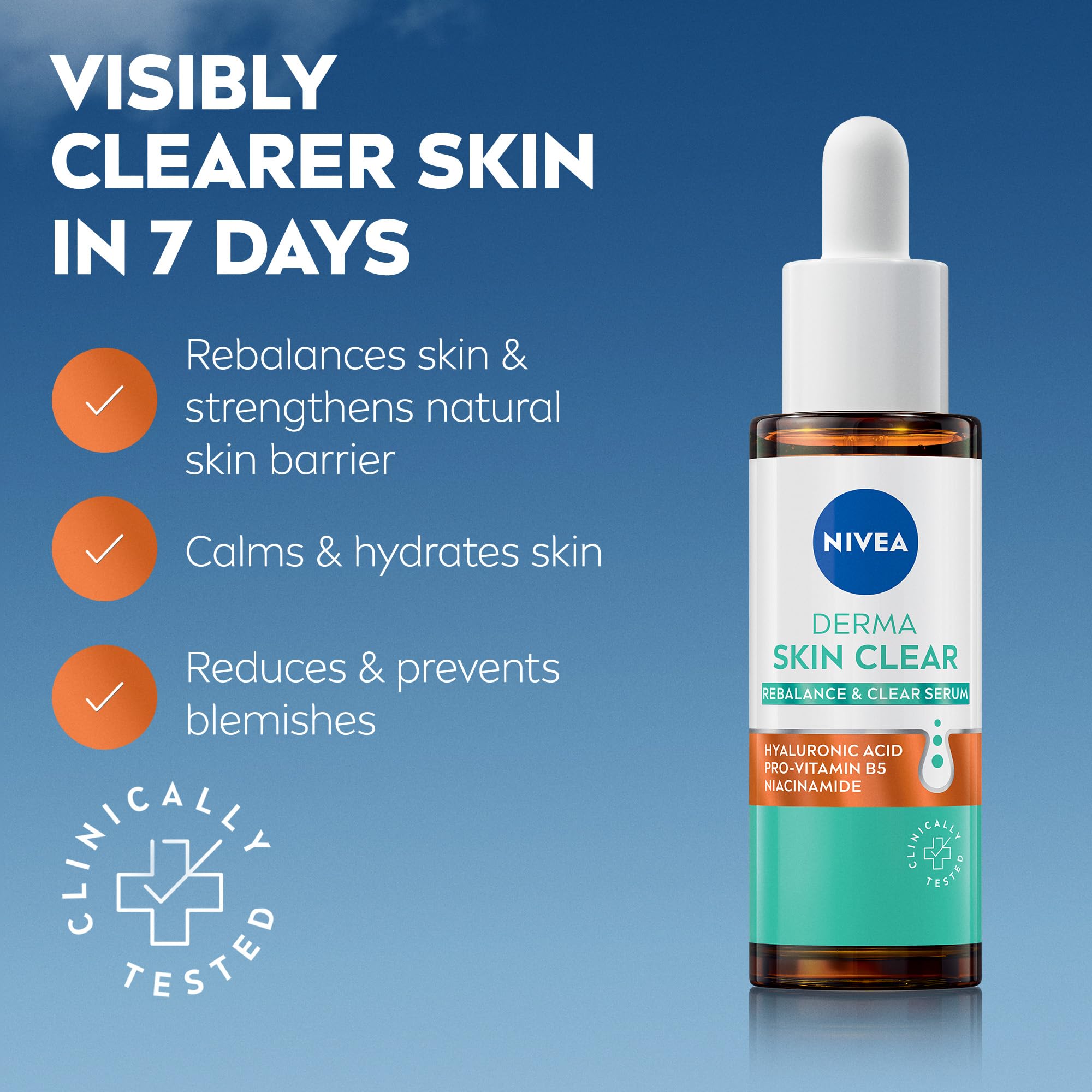 NIVEA Derma Skin Clear Serum (30 ml), speziell entwickeltes Hautserum für A 2