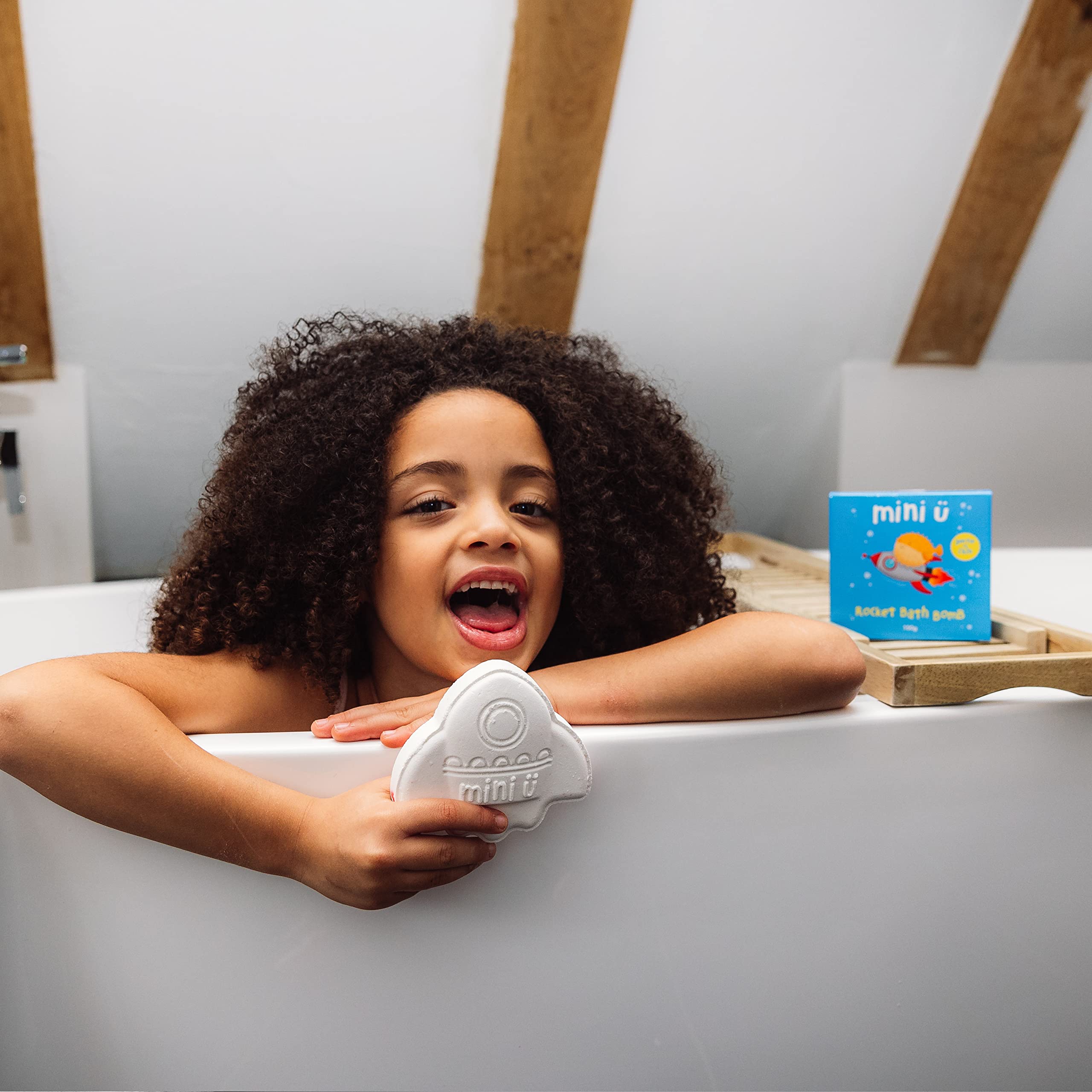 Mini U Rocket Bath Bomb Fizzer with Shea Butter for Moisturizing Bath Time Fun 4