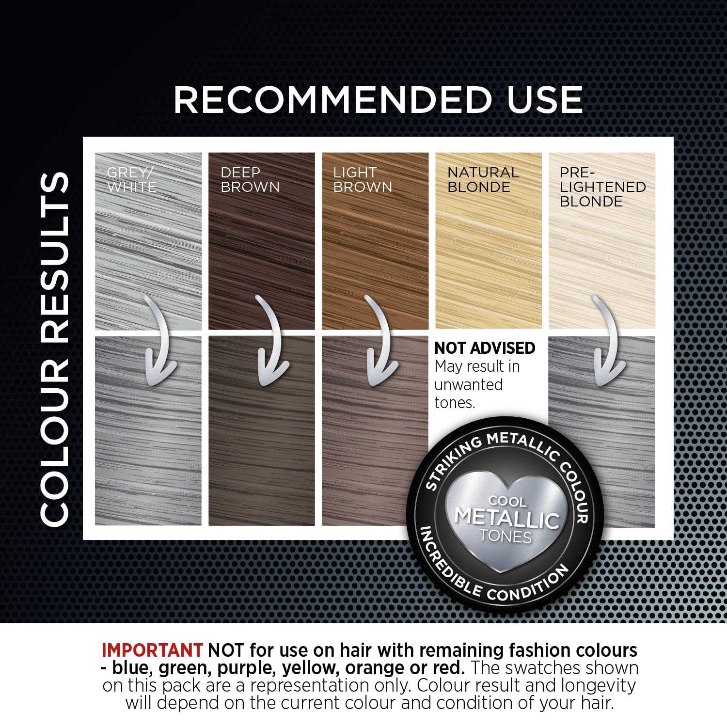 Knight & Wilson Colour Freedom Permanent Hair Dye - Metallic Graphite Grey with PurePlex 5