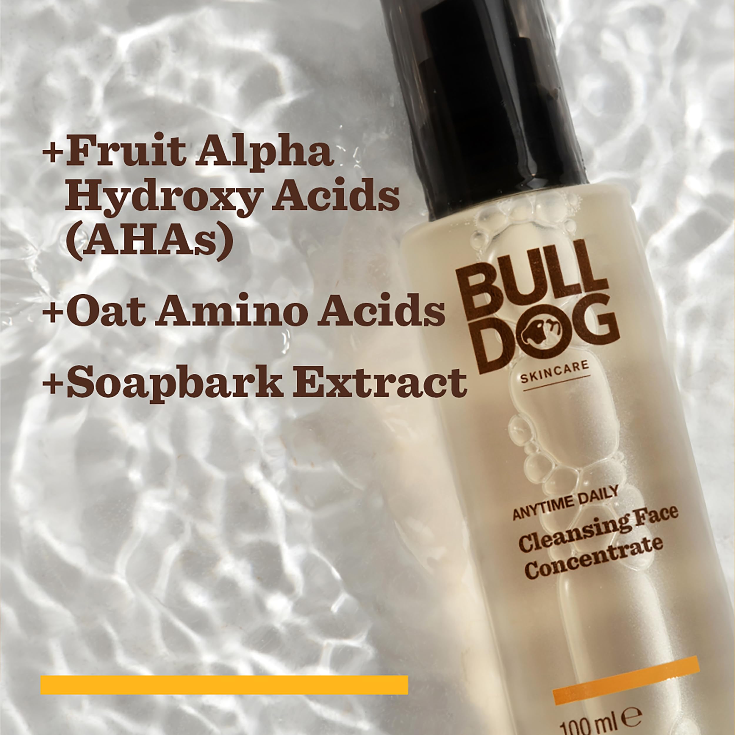 BULLDOG SKINCARE Anytime Daily Cleansing Concentrate for Men | Face Wash with Natural Acids 3