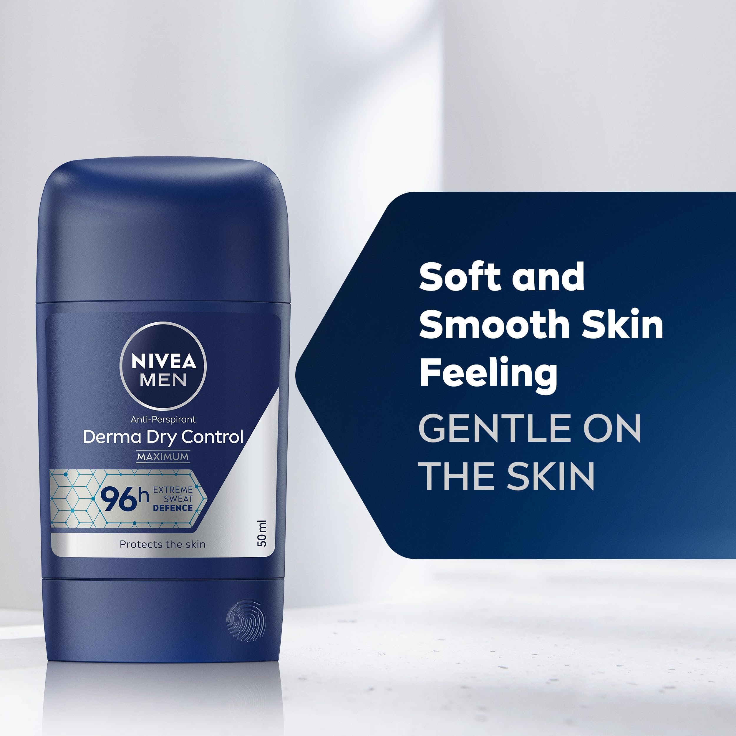 NIVEA MEN Derma Dry Control Stick Anti-Perspirant Deodorant for Men, 96H Sweat Protection 4