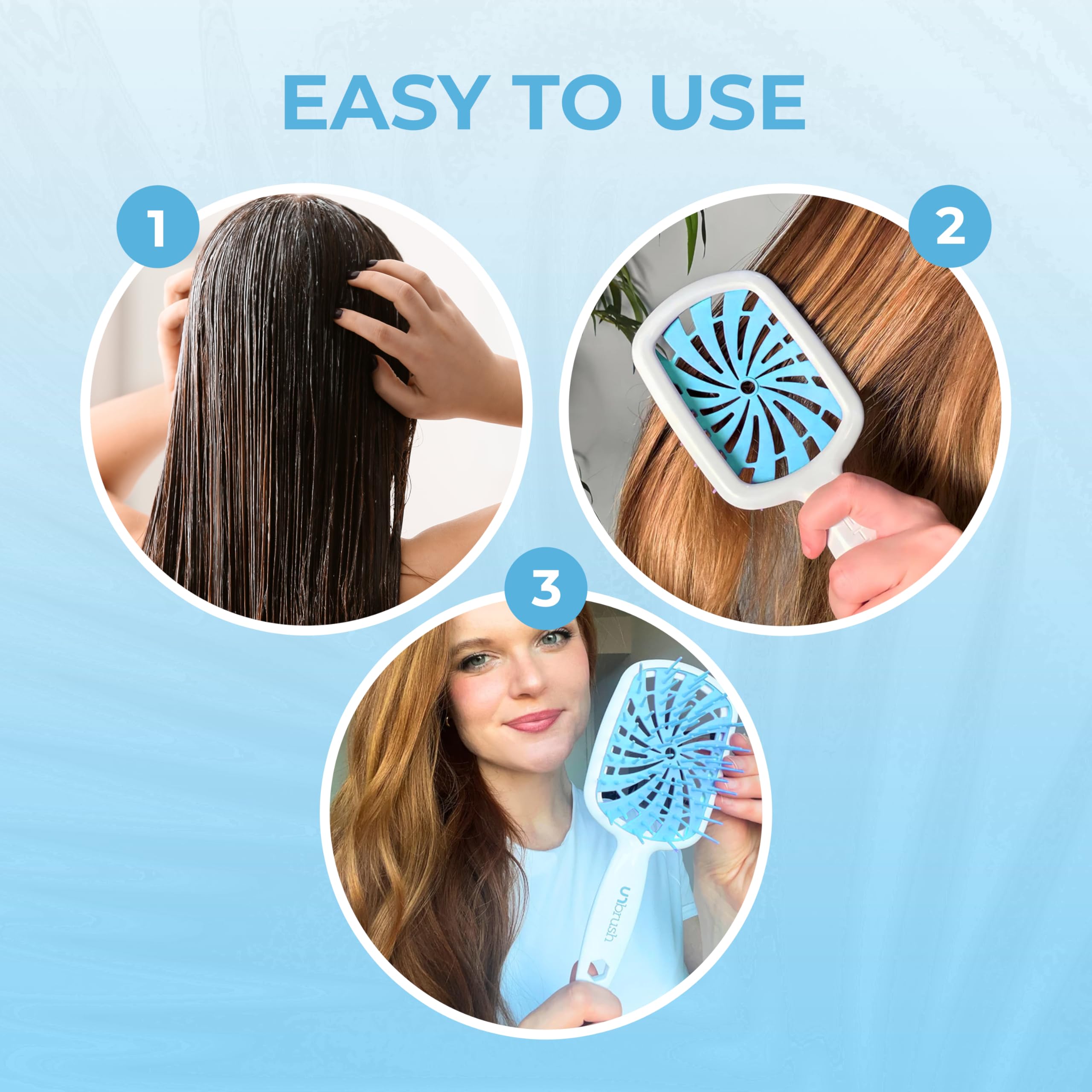FHI Heat UNbrush Plus Detangling Brush for Curly, Fine, and Fragile Hair with 84 UltraFlex Bristles 8