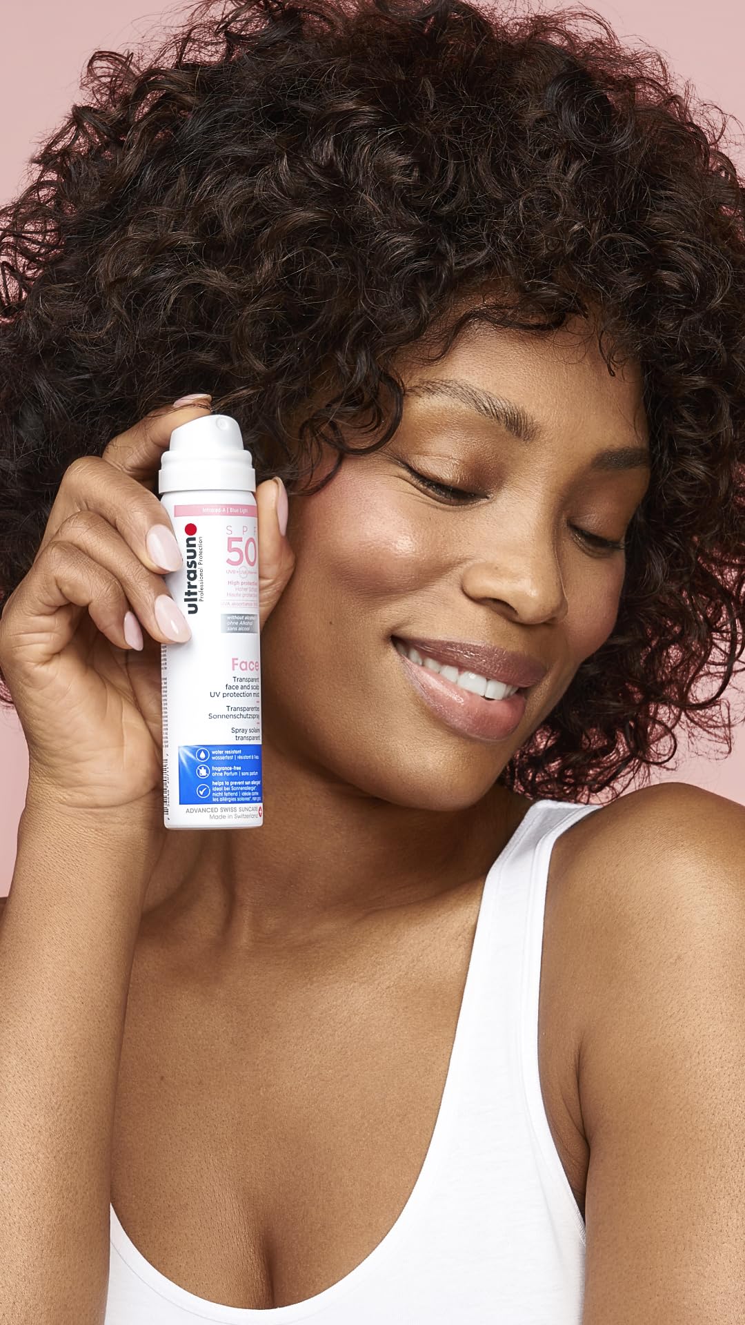 ultrasun UV Face & Scalp Mist SPF50, 75ml High Protection Sunscreen