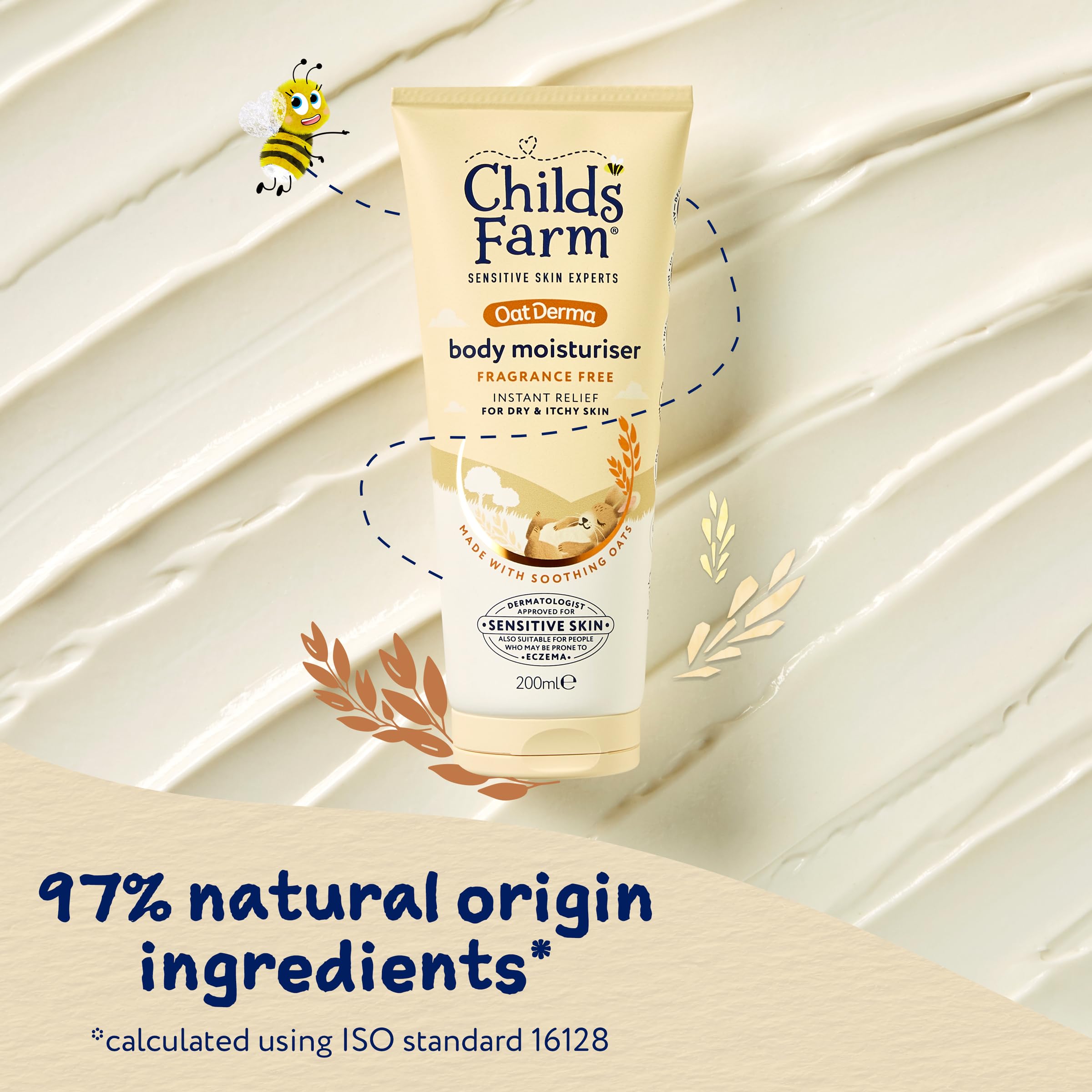 Childs Farm OatDerma Körperlotion, parfümfrei, wohltuende Feuchtigkeitspflege 5