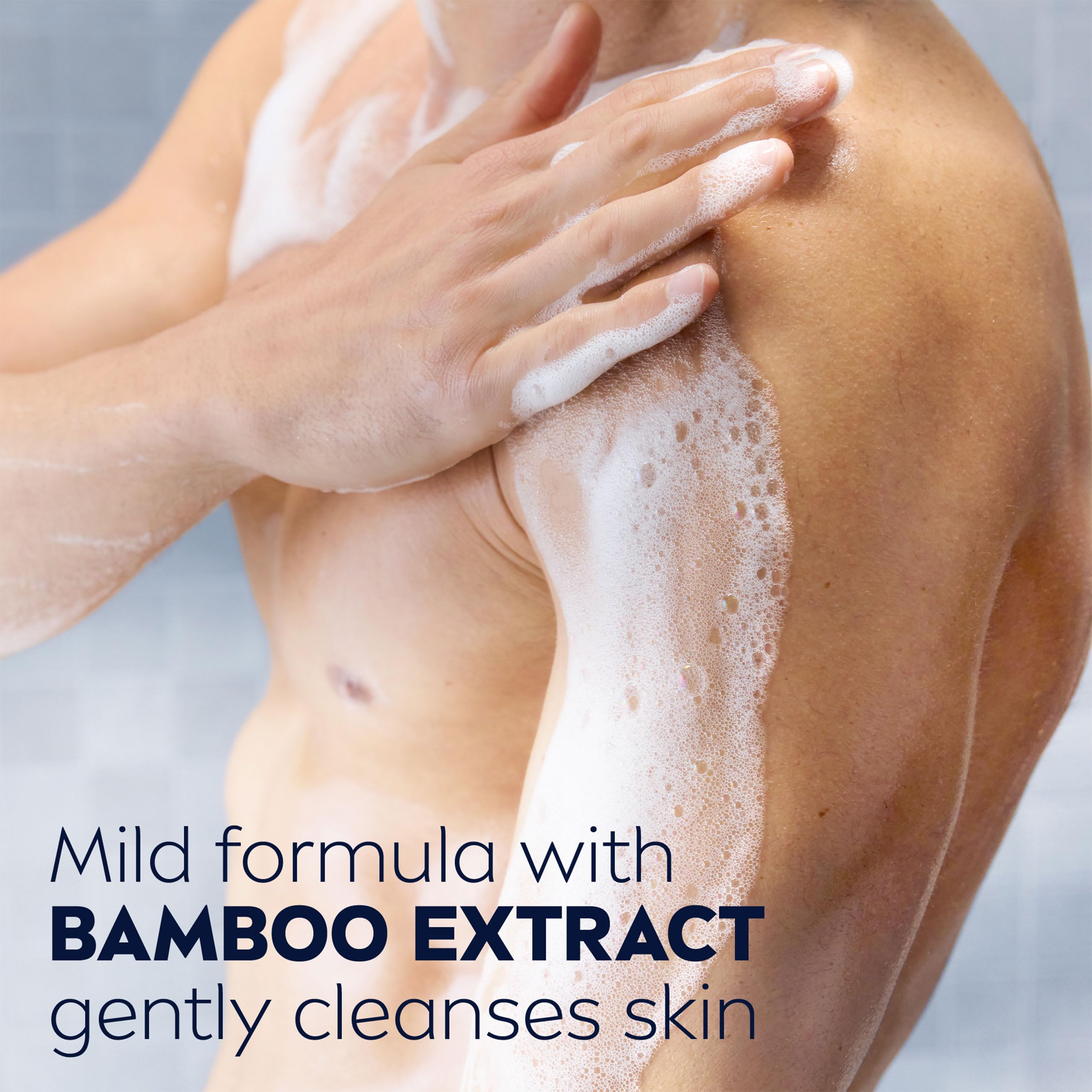 NIVEA MEN Sensitive Shower Gel 500 ml - Alcohol-Free Body, Face & Hair Wash 6