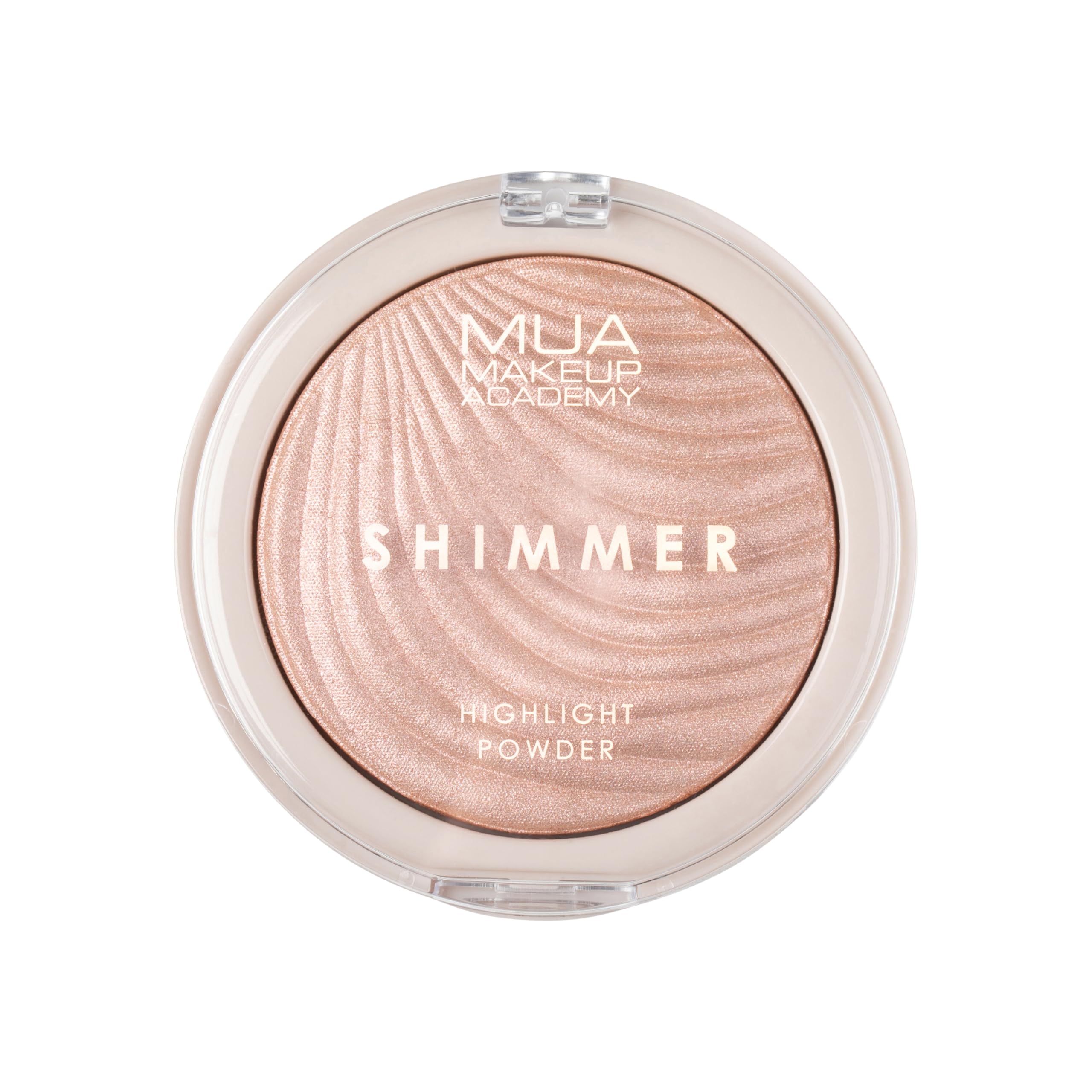 MUA Makeup Academy Shimmer Highlighter Powder, Pink Shimmer - Highly Pigmented Glow Finish, 8 g