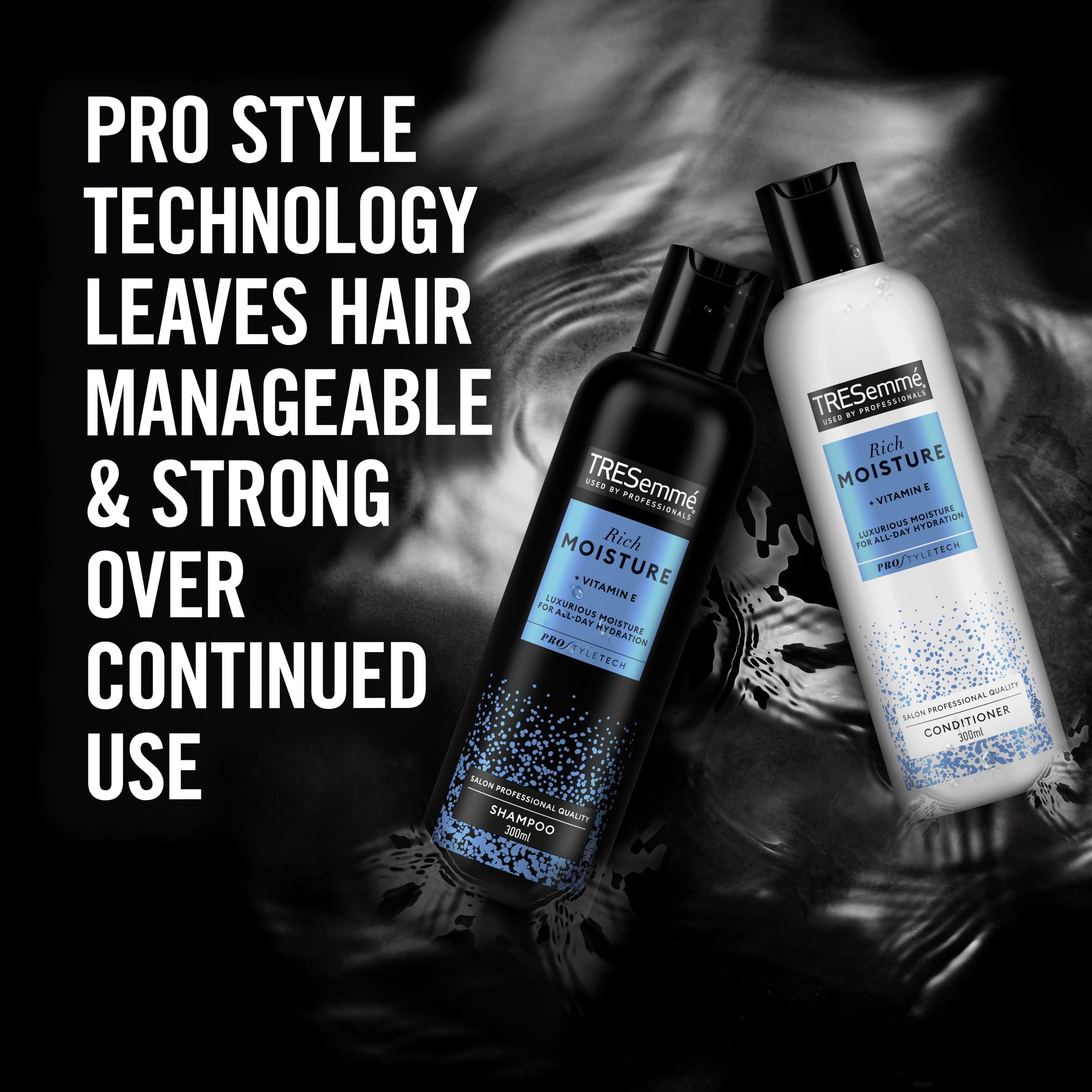TRESemmé Rich Moisture Shampoo with Vitamin E and PRO Style Technology, 300 ml 3