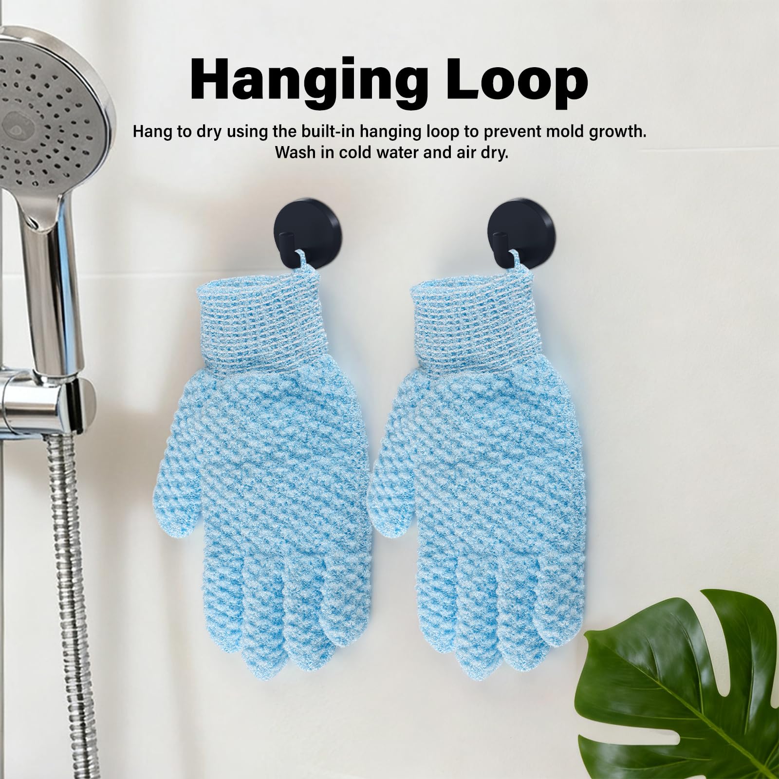 Admygo 6-Piece Exfoliating Wash Gloves Set for Deep Body Scrub and Smooth Skin 5