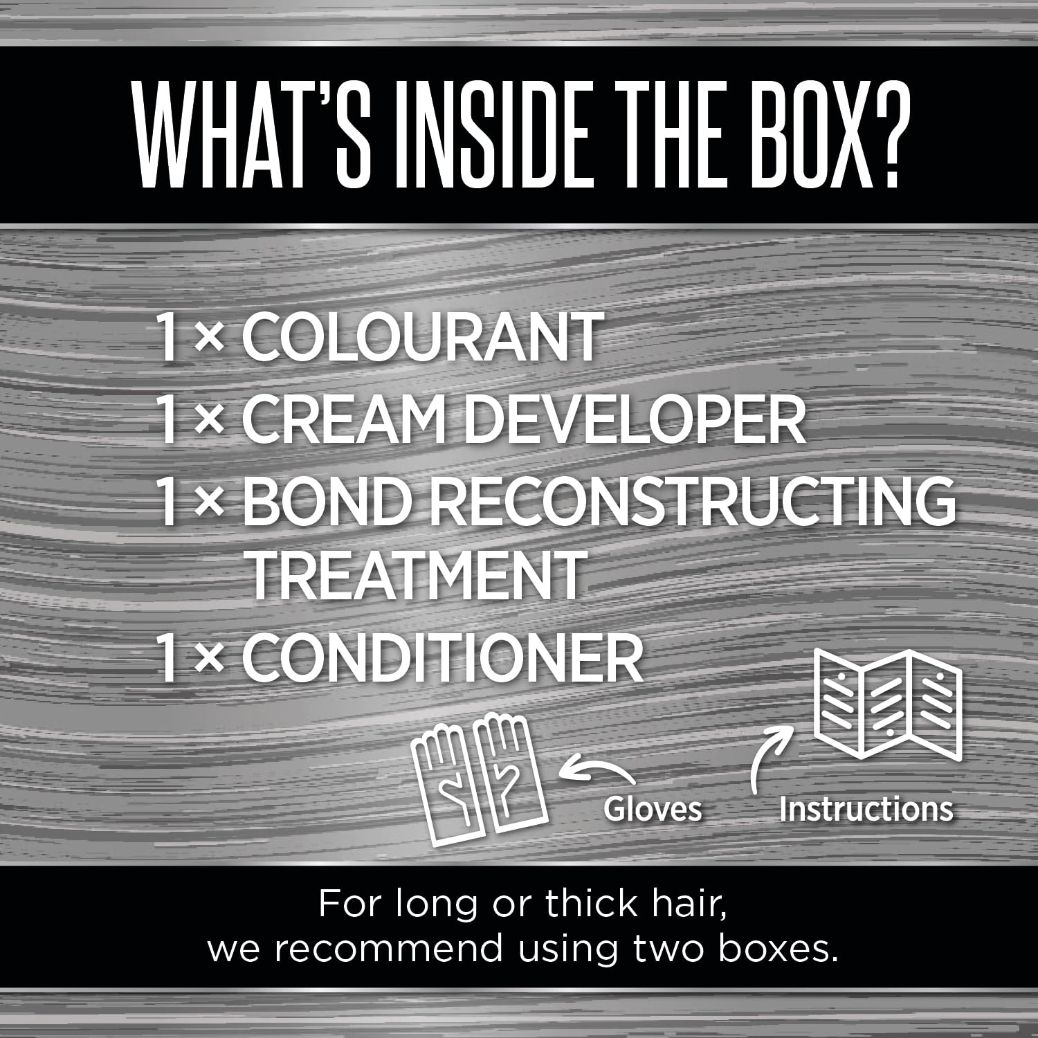 Knight & Wilson Colour Freedom Metallic Silver Grey Permanent Hair Dye with PurePlex 7