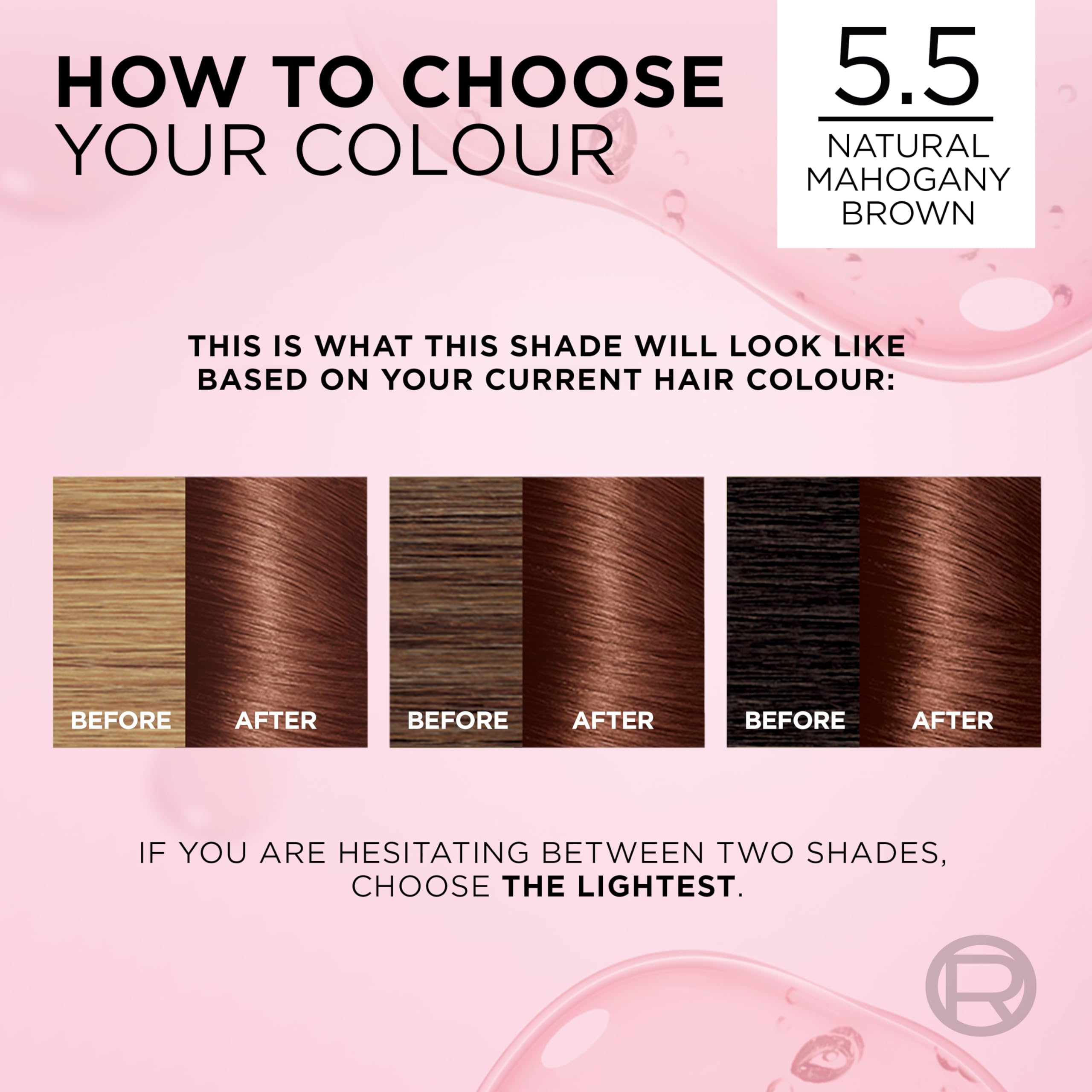 L'Oréal Paris Excellence Crème Permanent Hair Dye 5.5 Natural Mahogany Brown - 100% Grey Coverage 7