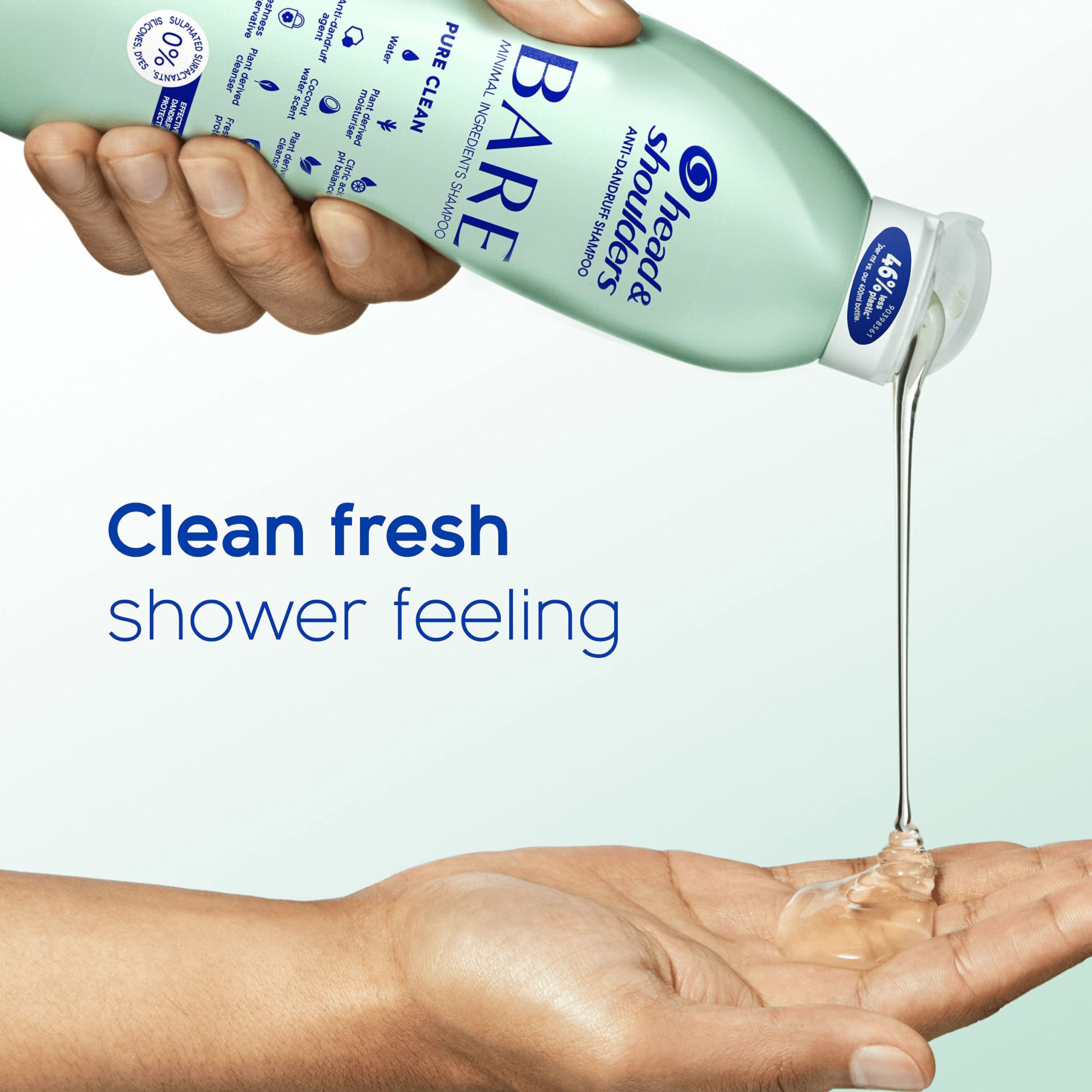 Head & Shoulders BARE Pure Clean Anti-dandruff Shampoo with Minimal Ingredients 7