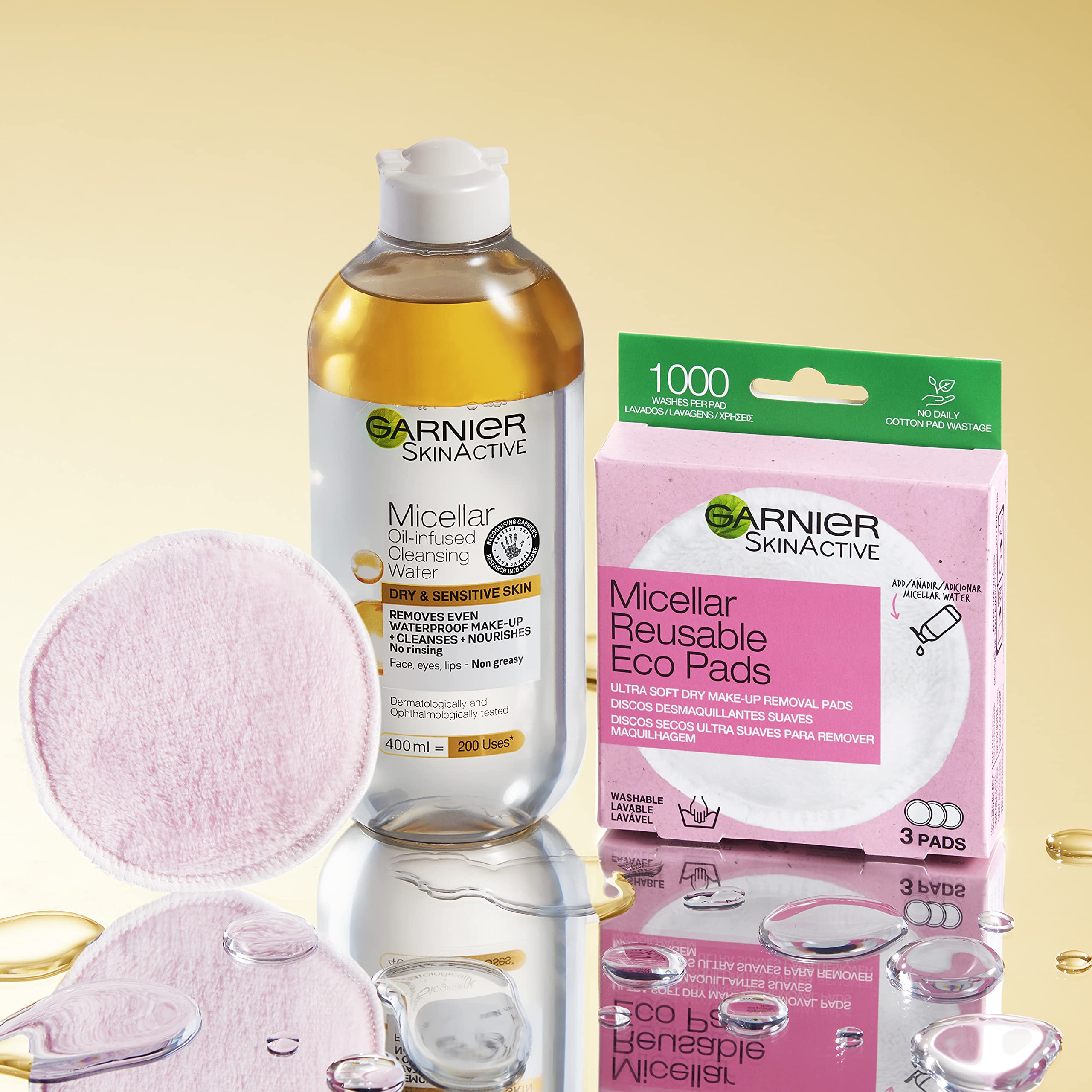 Garnier Micellar Cleansing Water, Oil-Infused for Makeup Removal, 400ml 5