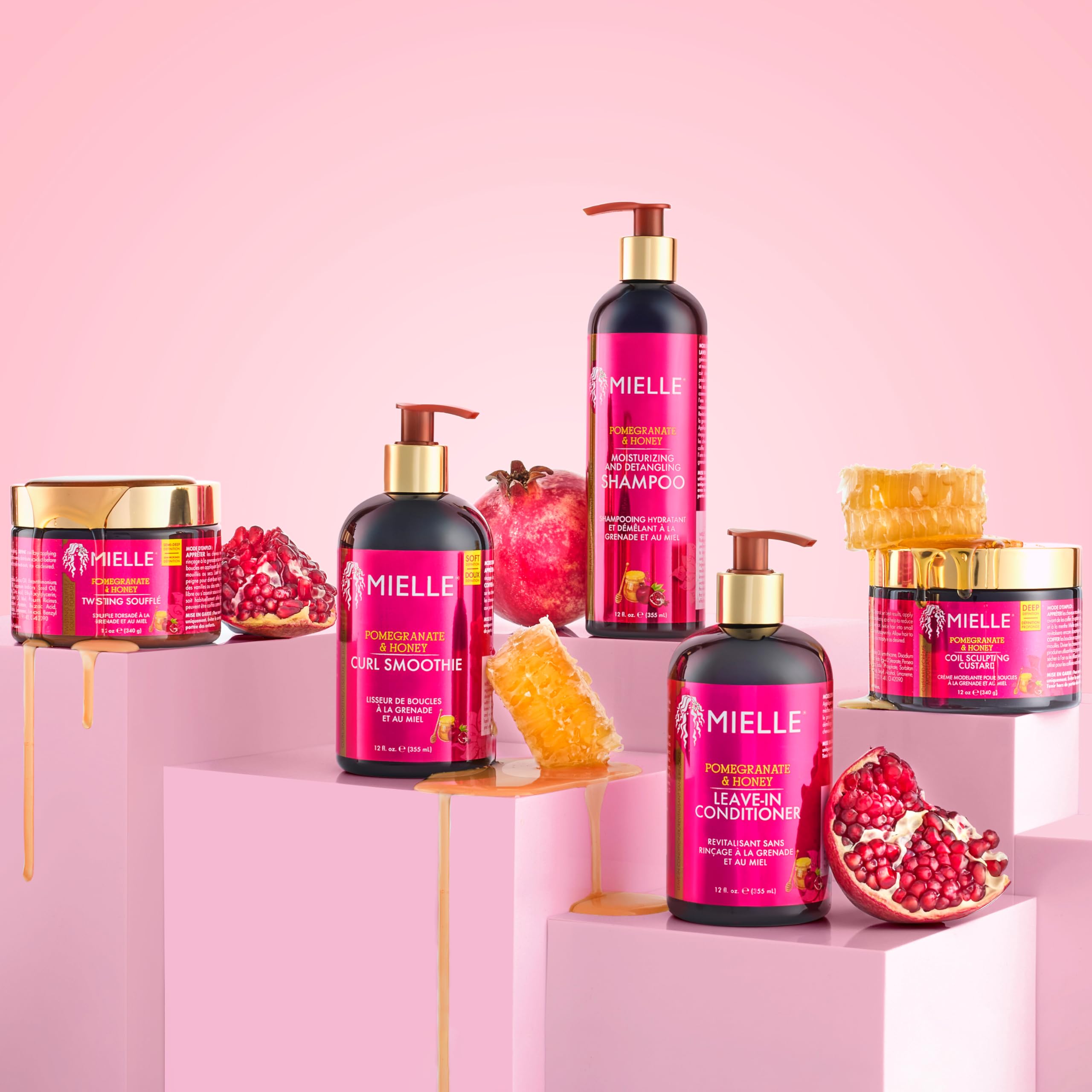 Mielle Pomegranate & Honey Detangling Conditioner for Curly Hair - Deep Moisture 5