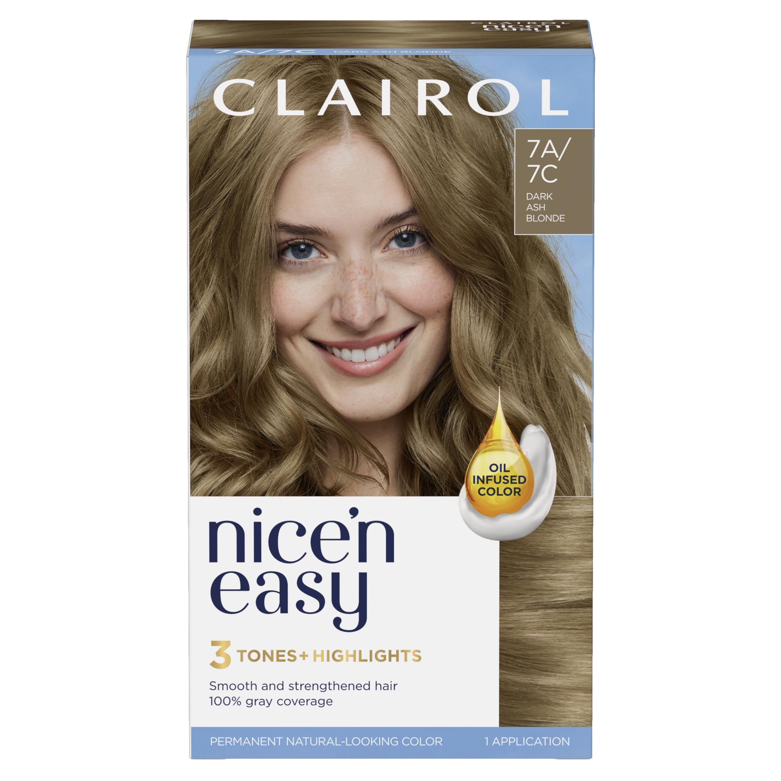 Clairol Nice'n Easy Permanent Hair Dye Crème - Oil Infused, Natural Looking Color