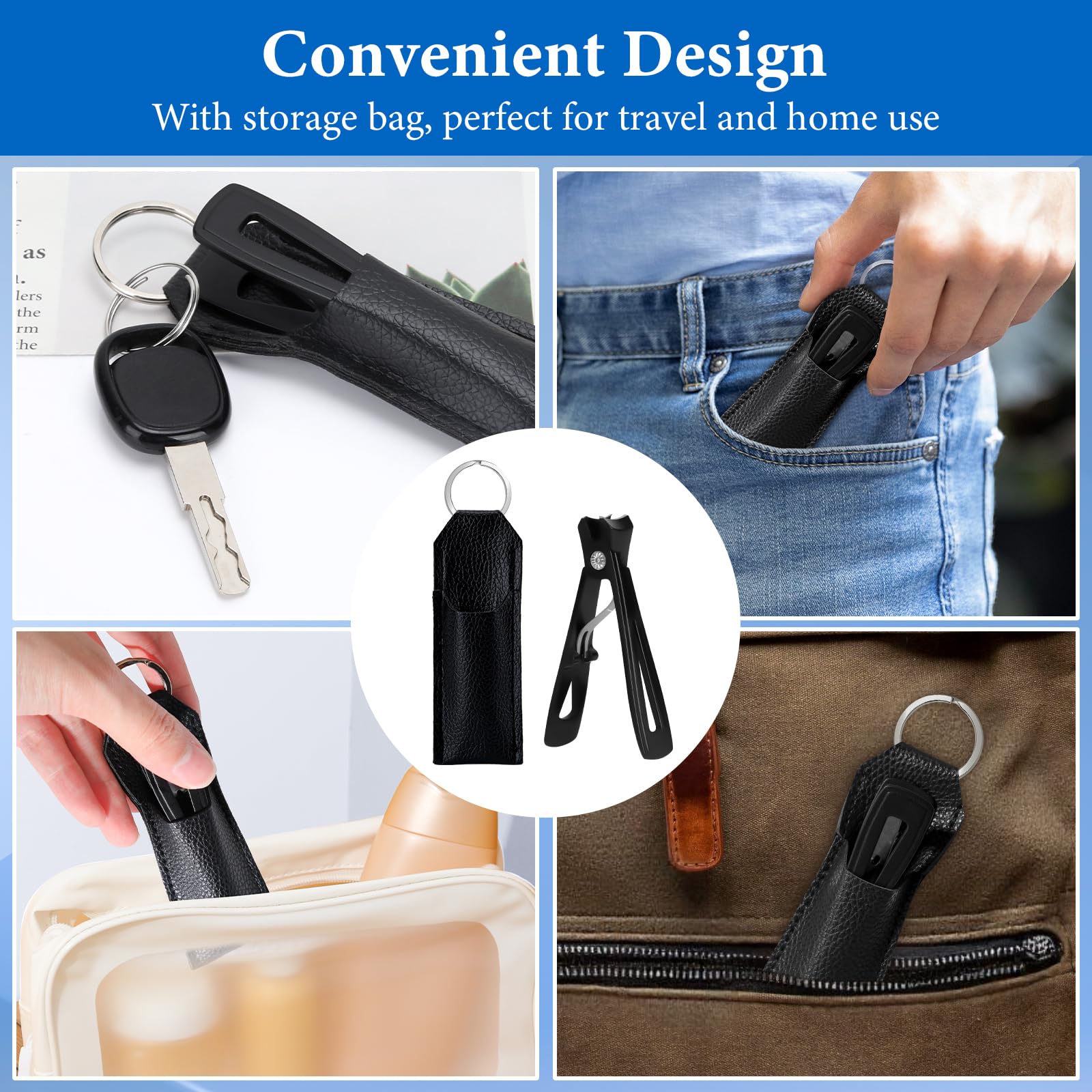 Euqvunn Heavy Duty Stainless Steel Toenail Clippers with 15mm Wide Opening 6