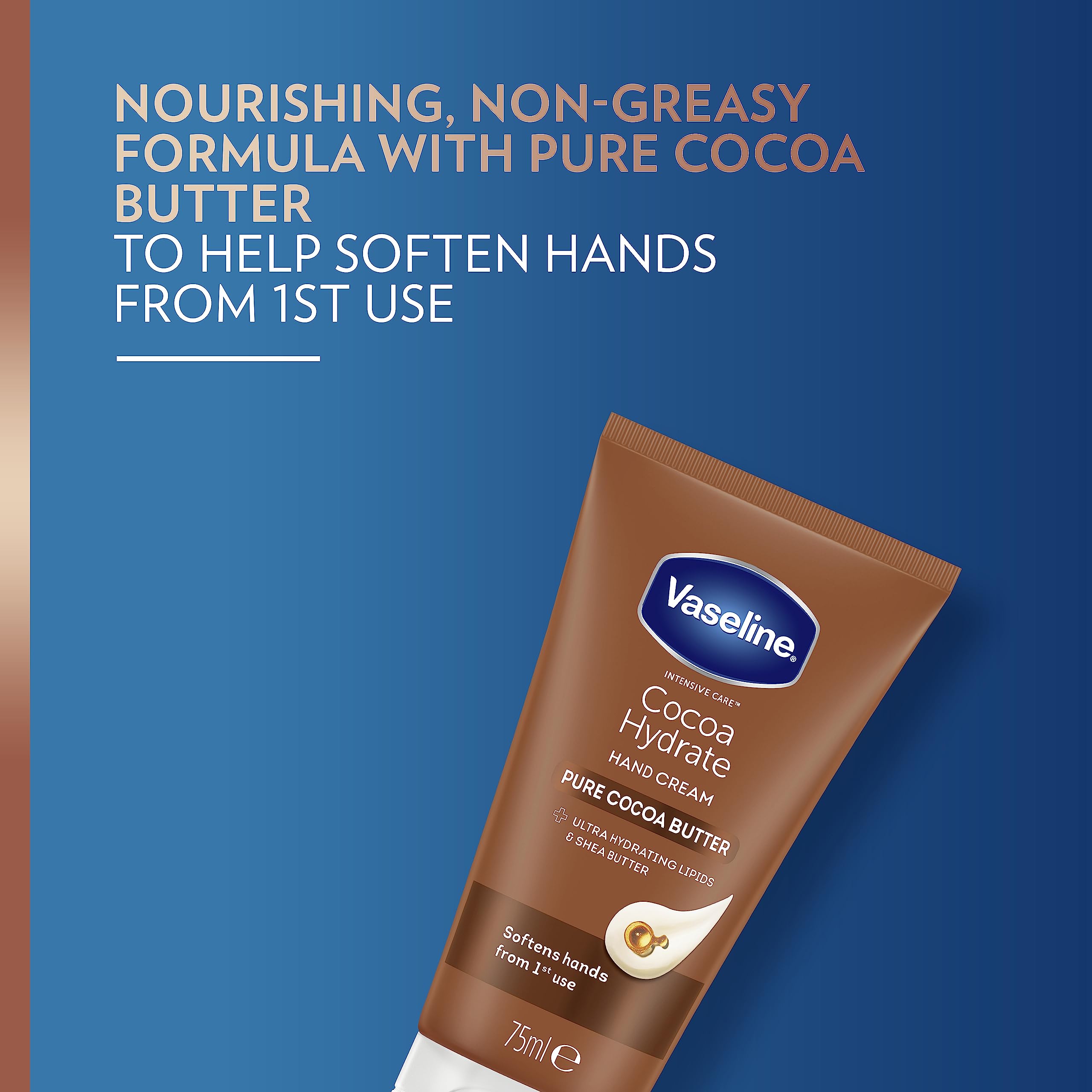 Vaseline Intensive Care Cocoa Hydrate Feuchtigkeitscreme mit ultra-feuchtigkeitsspendenden Lipiden 5