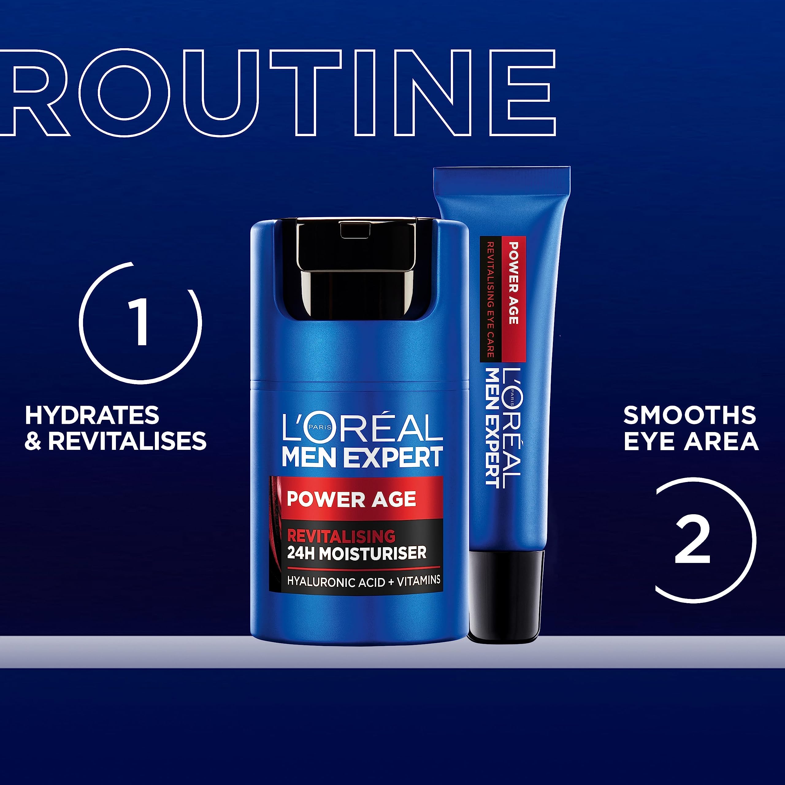 L’Oréal Men Expert Power Age Hyaluronic Acid Moisturiser for Men, 100ml 4