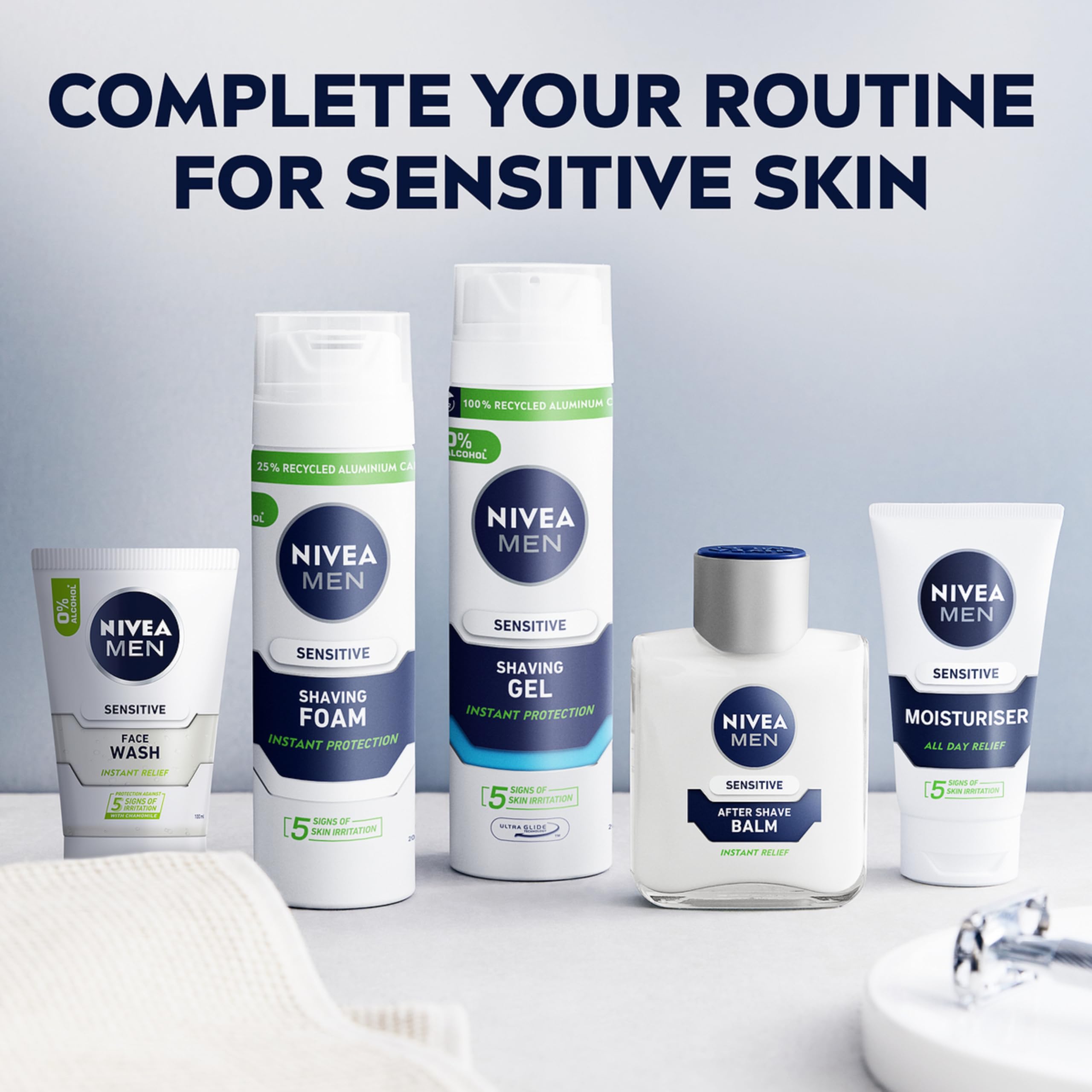 NIVEA MEN Sensitive Face Moisturiser, Hydrating, 75ml 5