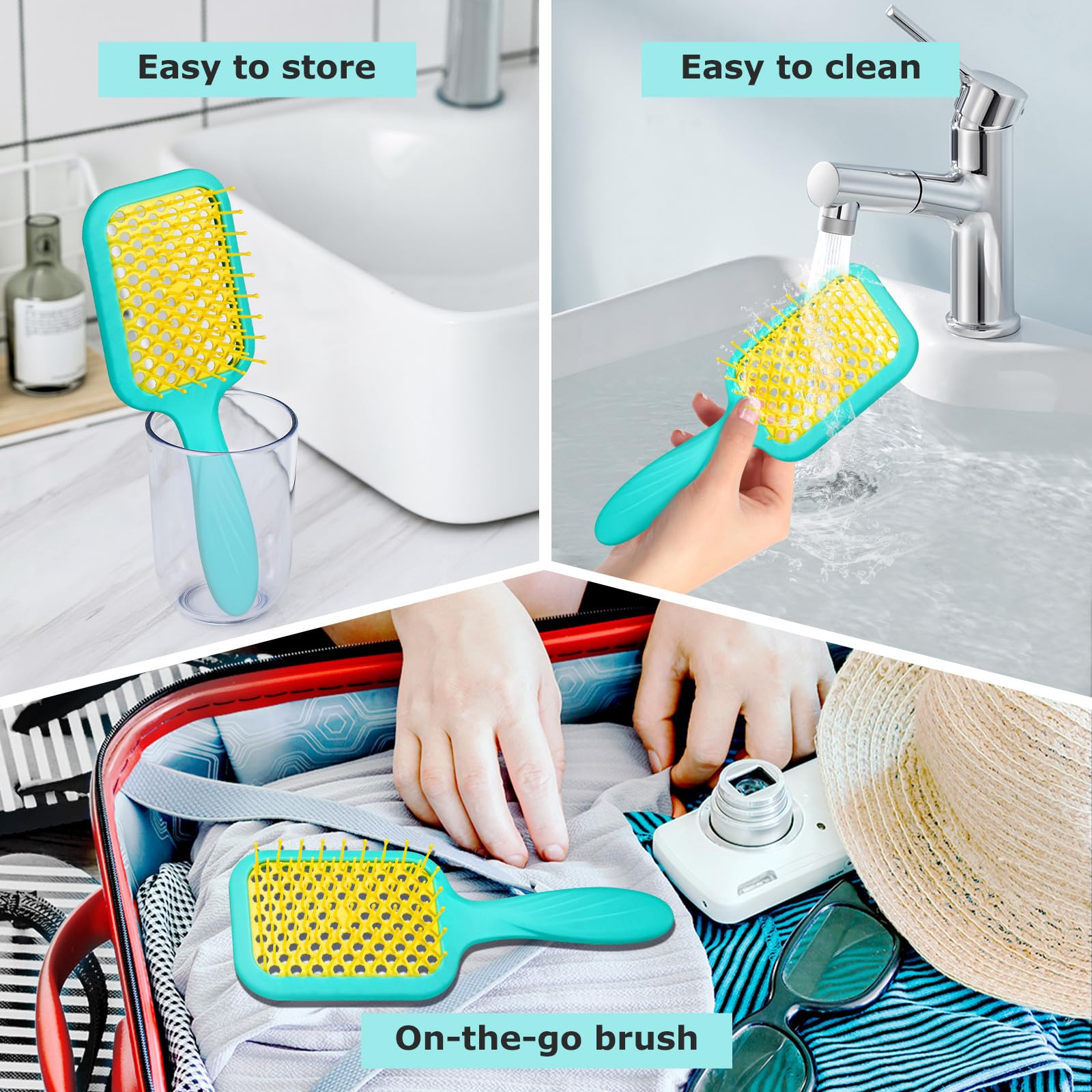 SHINLEA Detangler Hairbrush for Wet & Dry Hair with Vented Design 6