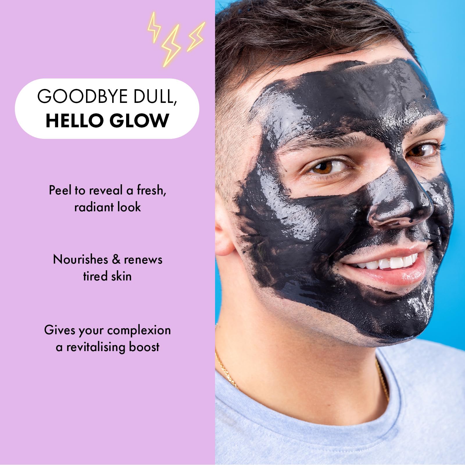 7th Heaven Charcoal Clay Peel Off Face Mask with Bakuchiol for Skin Rebalance 3