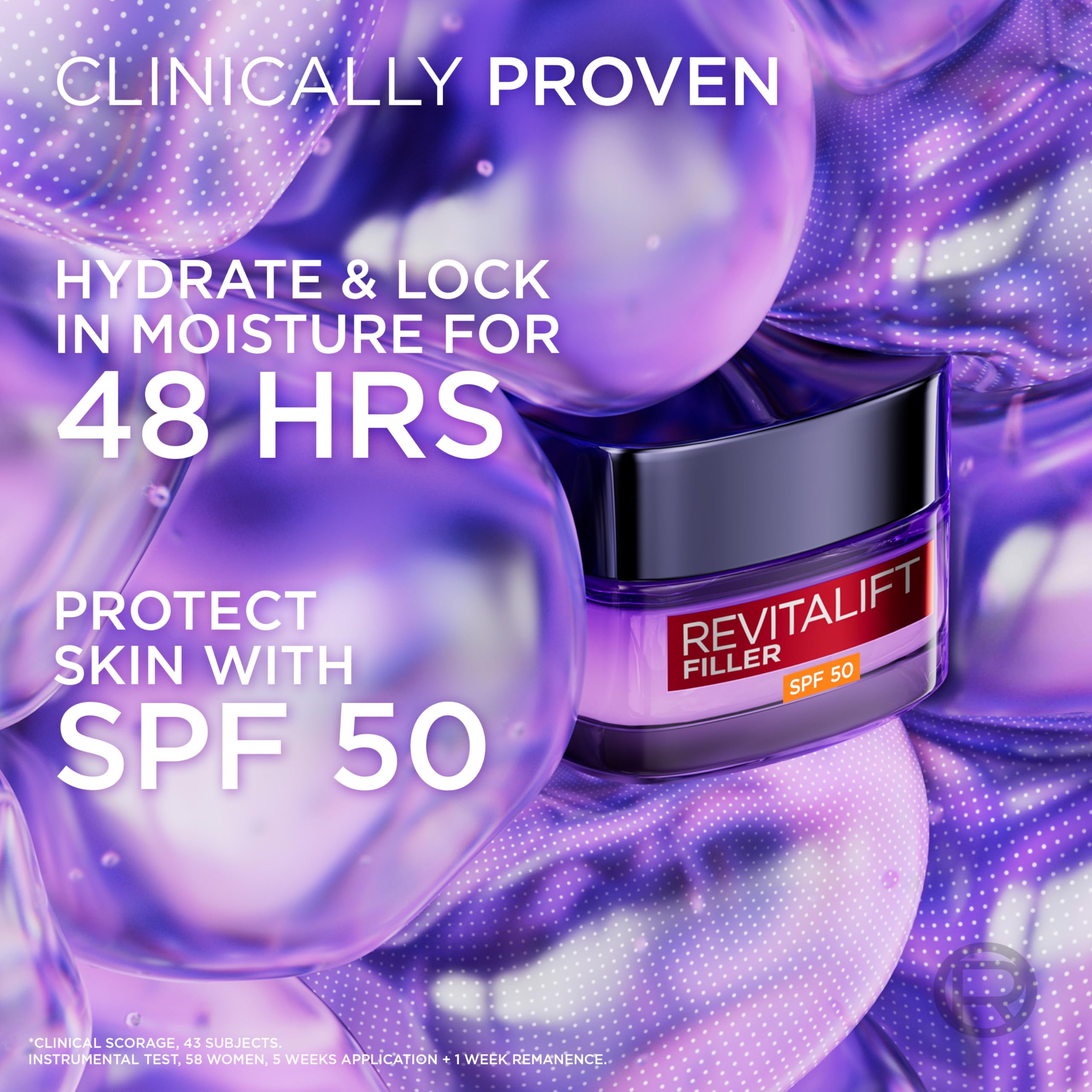 L'Oreal Paris Revitalift Filler Anti-Ageing SPF50 Day Cream with Hyaluronic Acid 50ml 4