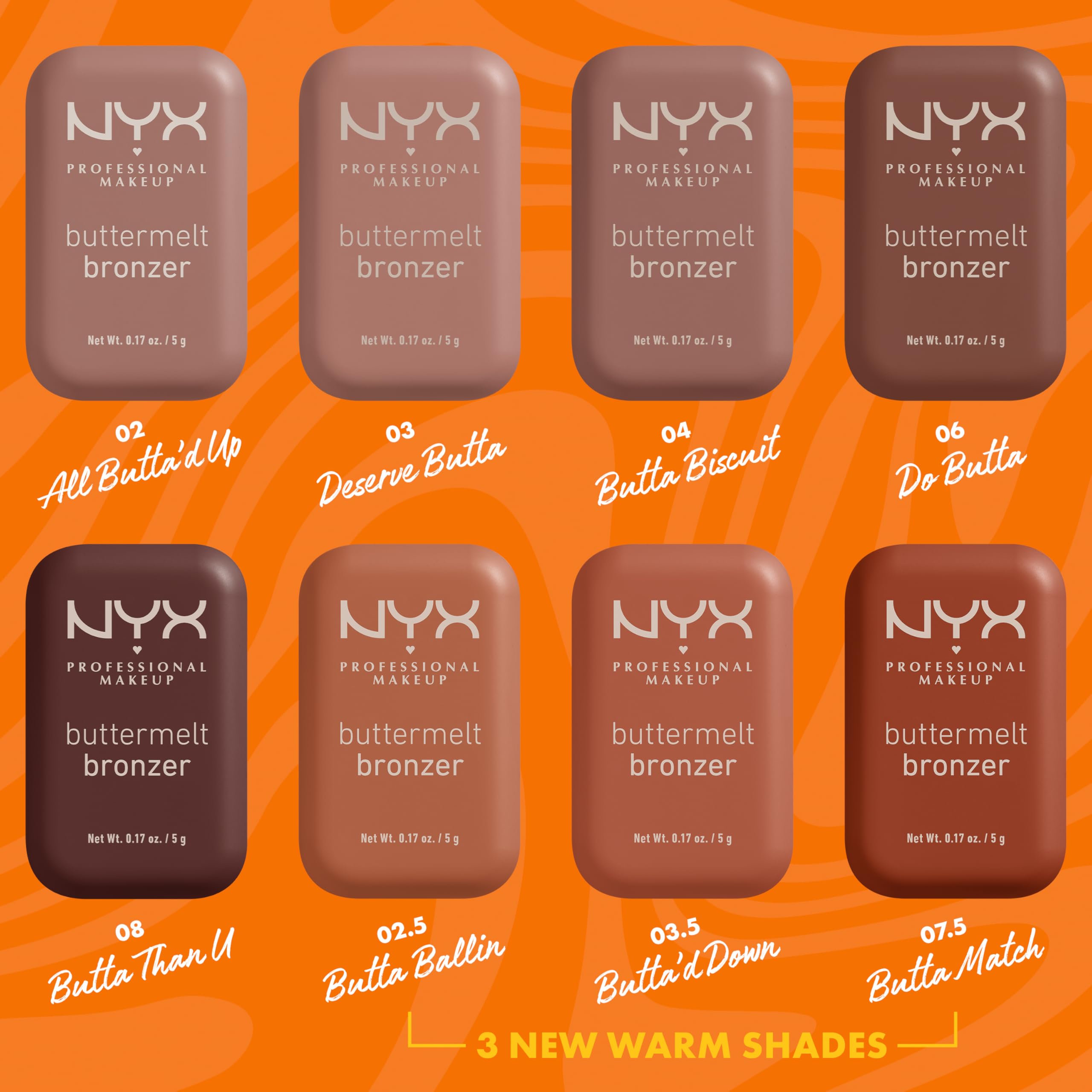 NYX Professional Makeup Buttermelt Powder Bronzer - All Butta'd Up - 12H Wear 6